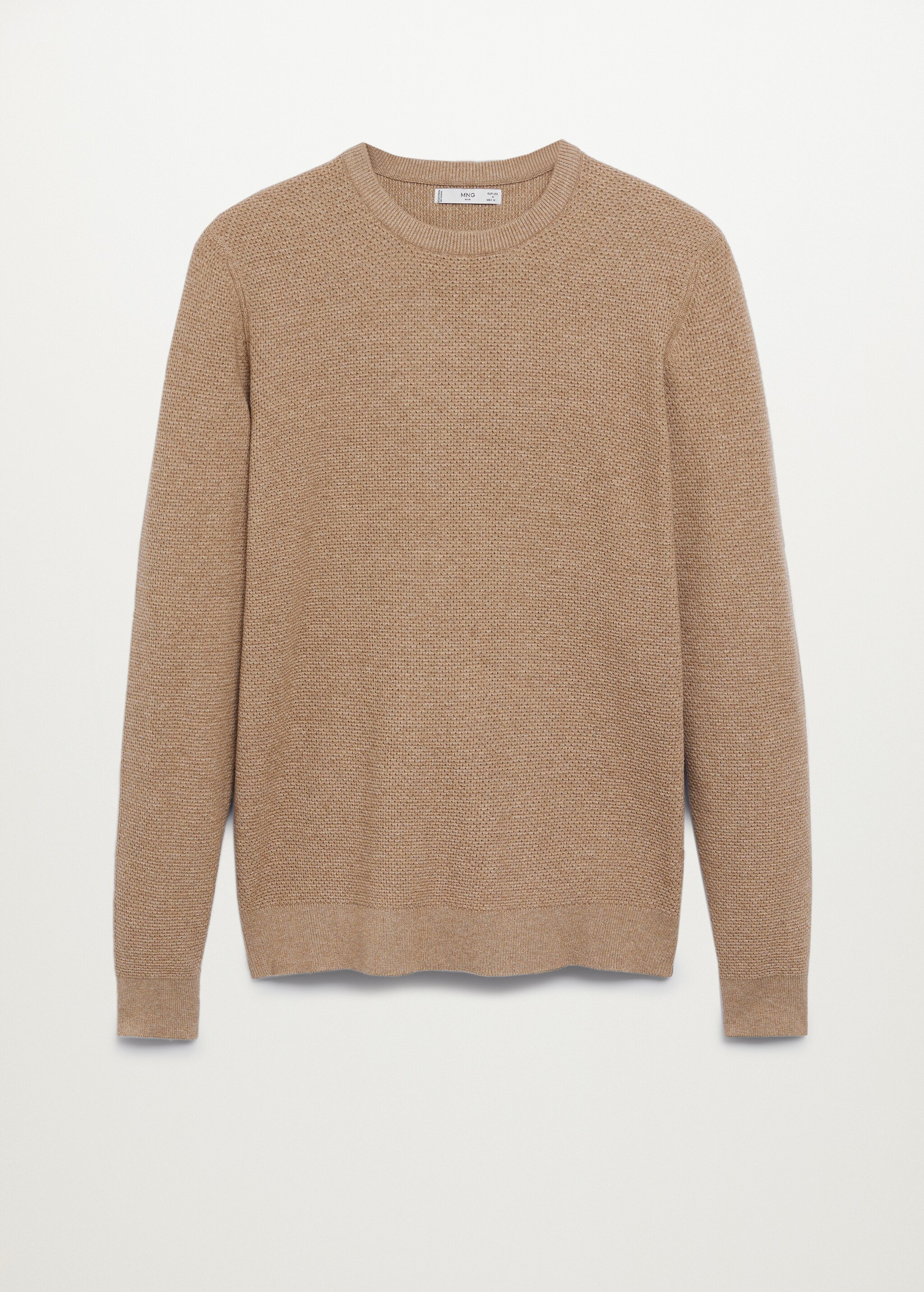 Structured cotton sweater - Article without model