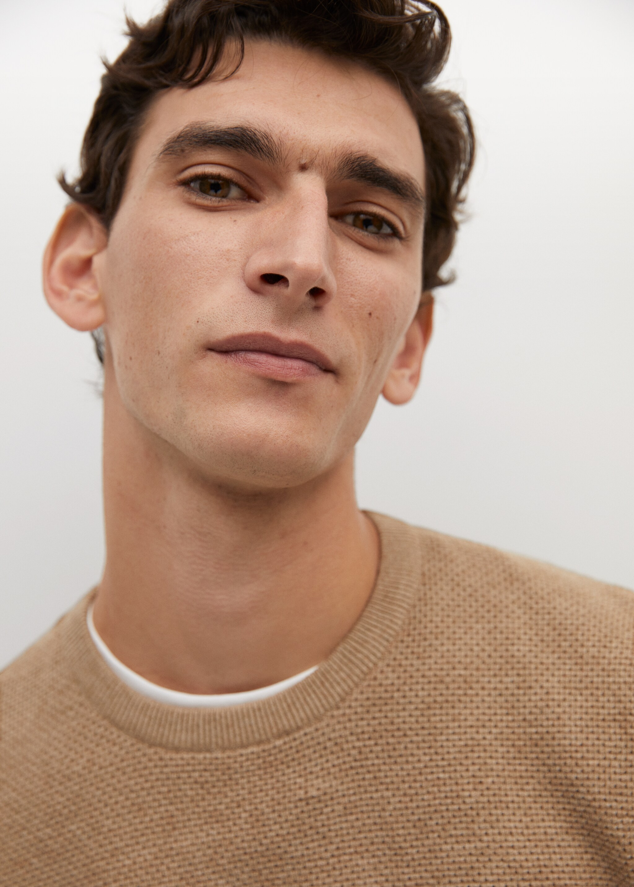 Structured cotton sweater - Details of the article 3