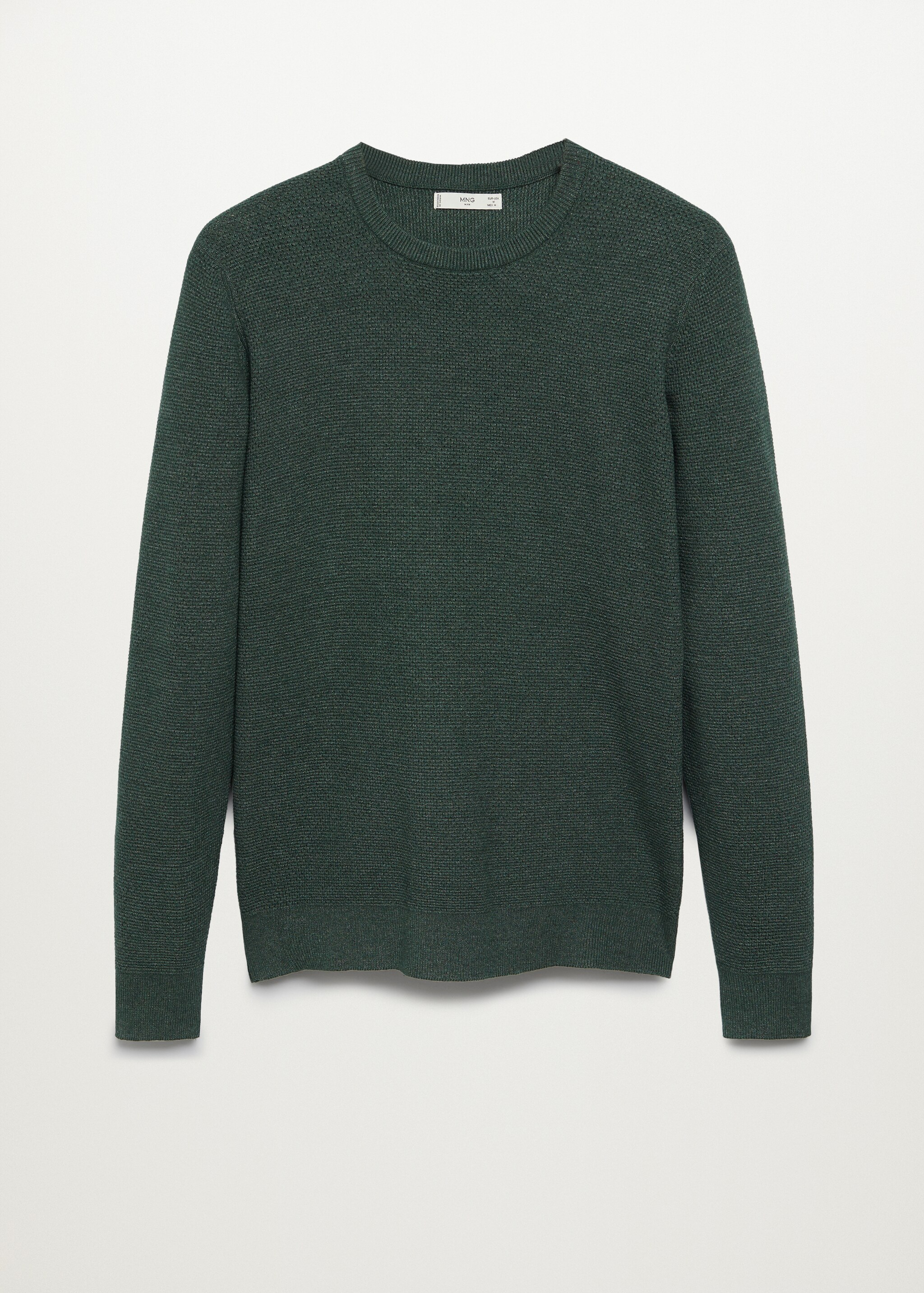 Structured cotton sweater - Article without model