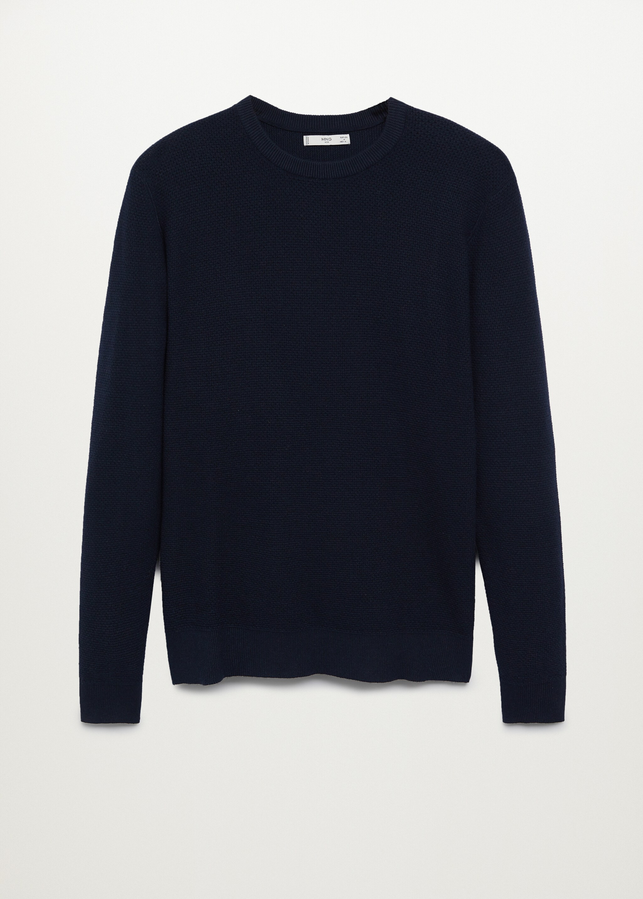 Structured cotton sweater - Article without model