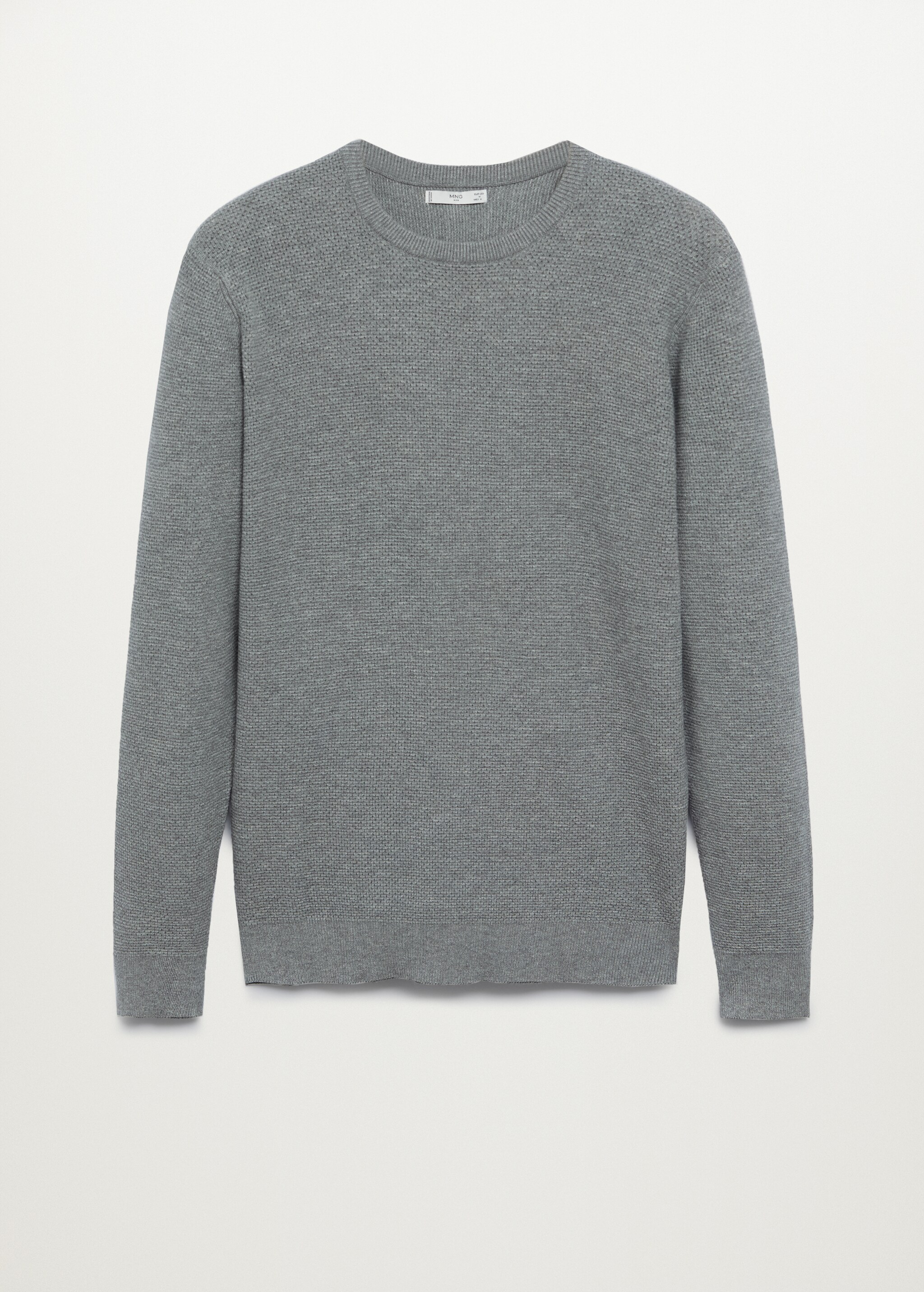 Structured cotton sweater - Article without model
