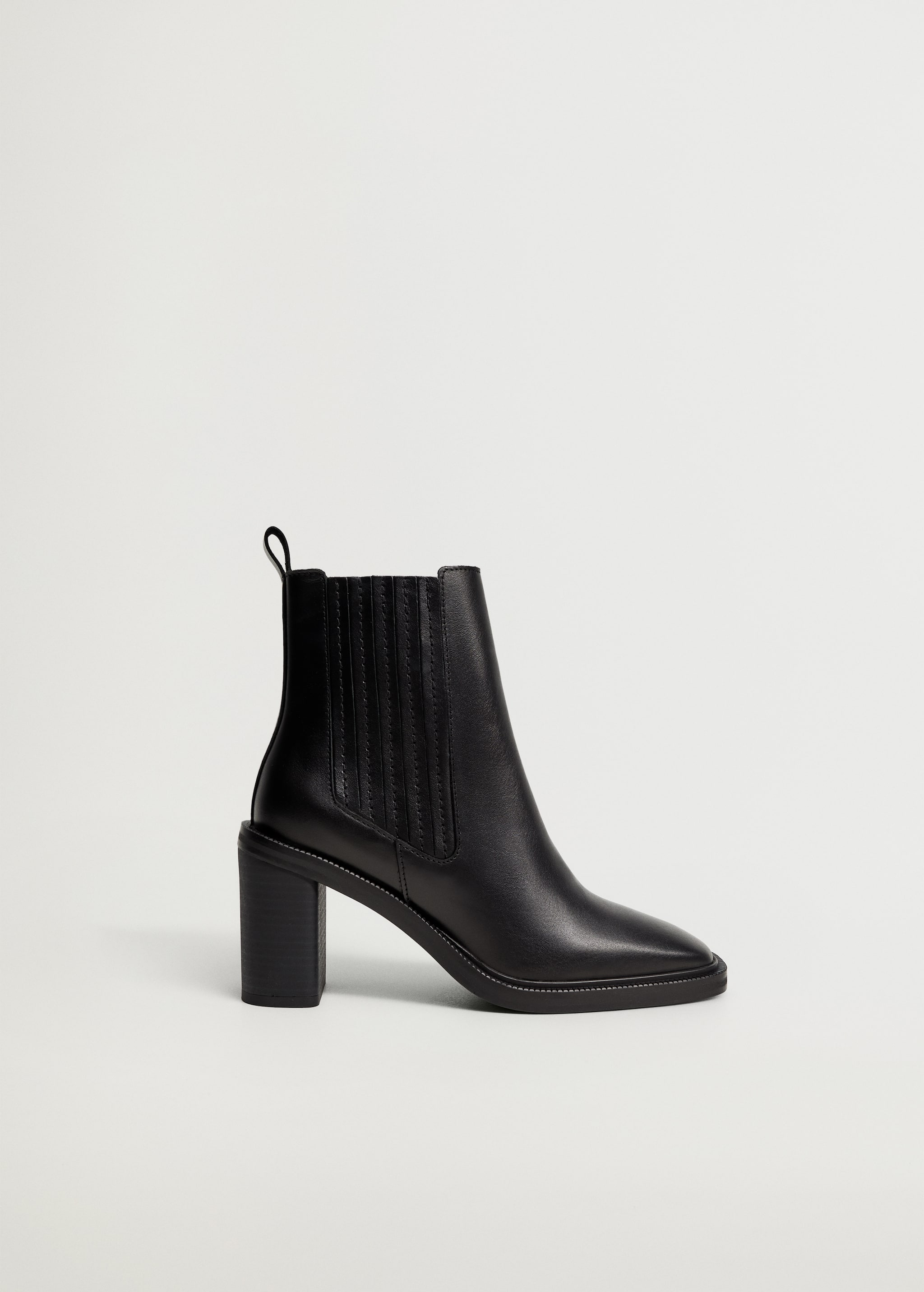 Elastic panels leather ankle boots - Article without model
