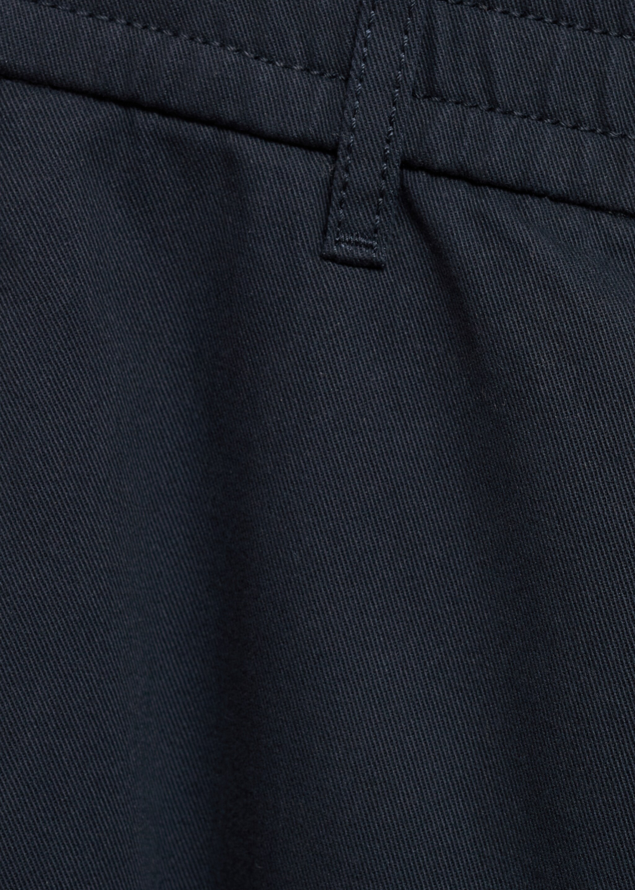 Regular fit cotton drawstring trousers - Details of the article 0, Dark Navy. Ref: 87060575-00.