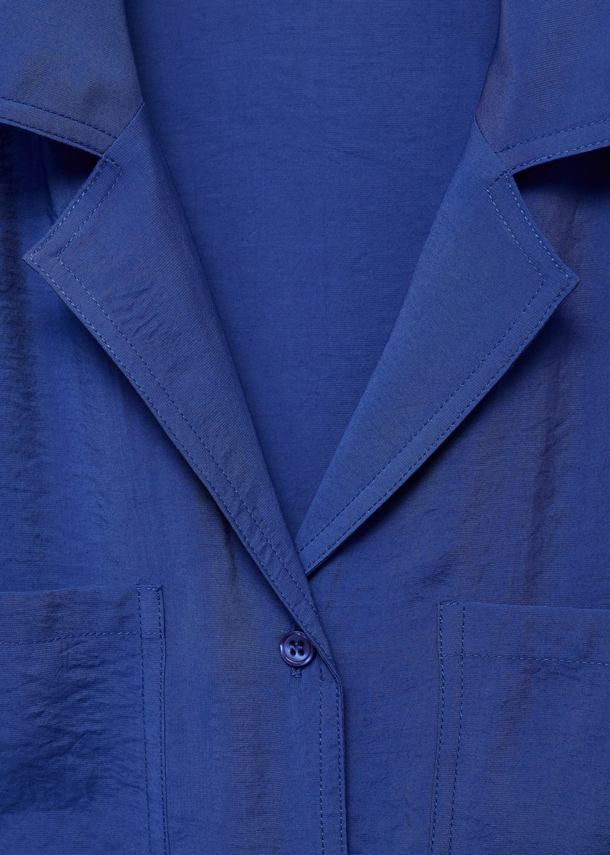 Pockets shirt dress - Details of the article 0, Vibrant blue. Ref: 87060577-00.