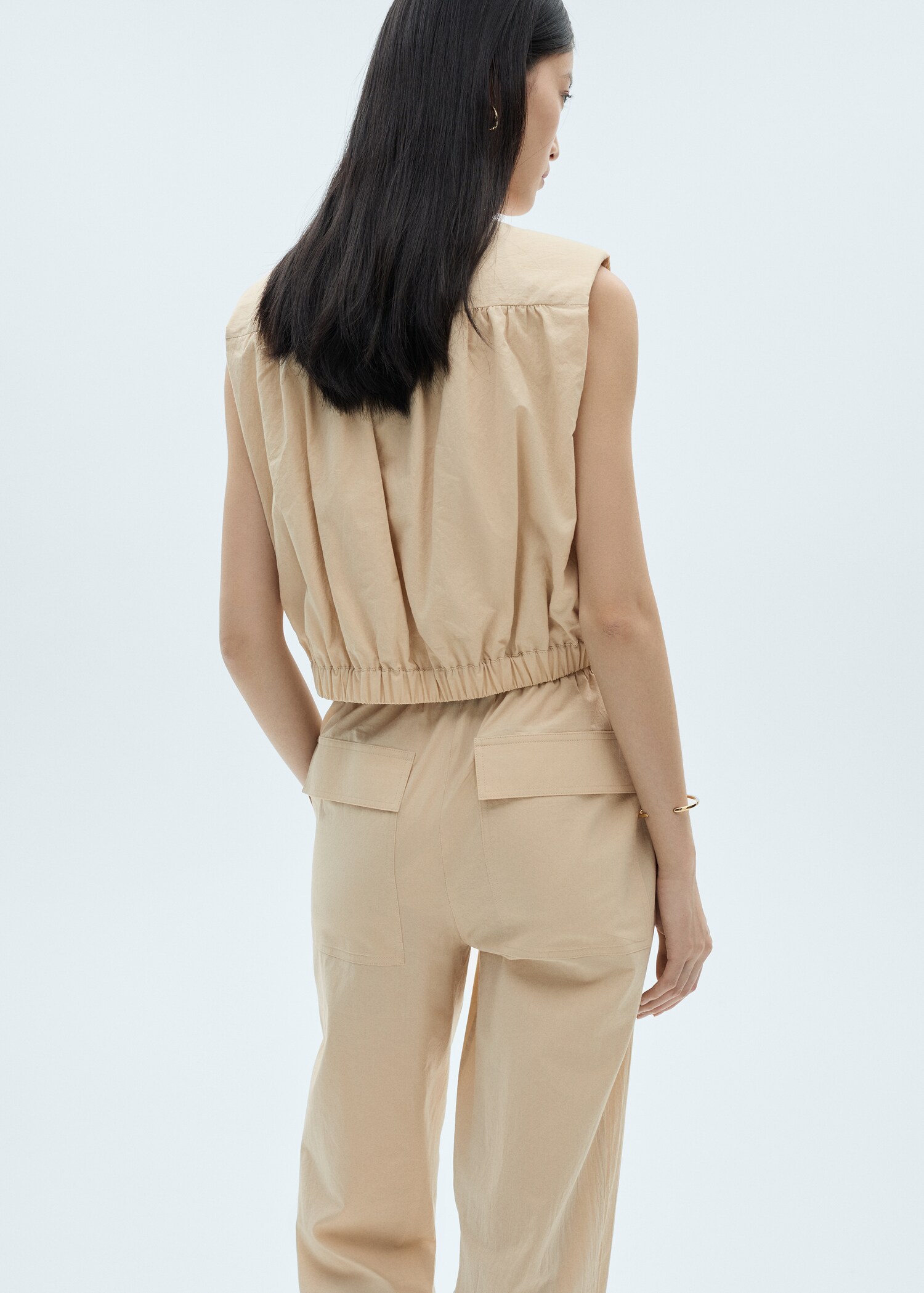 Blouse coton détails froncés - Verso de l’article