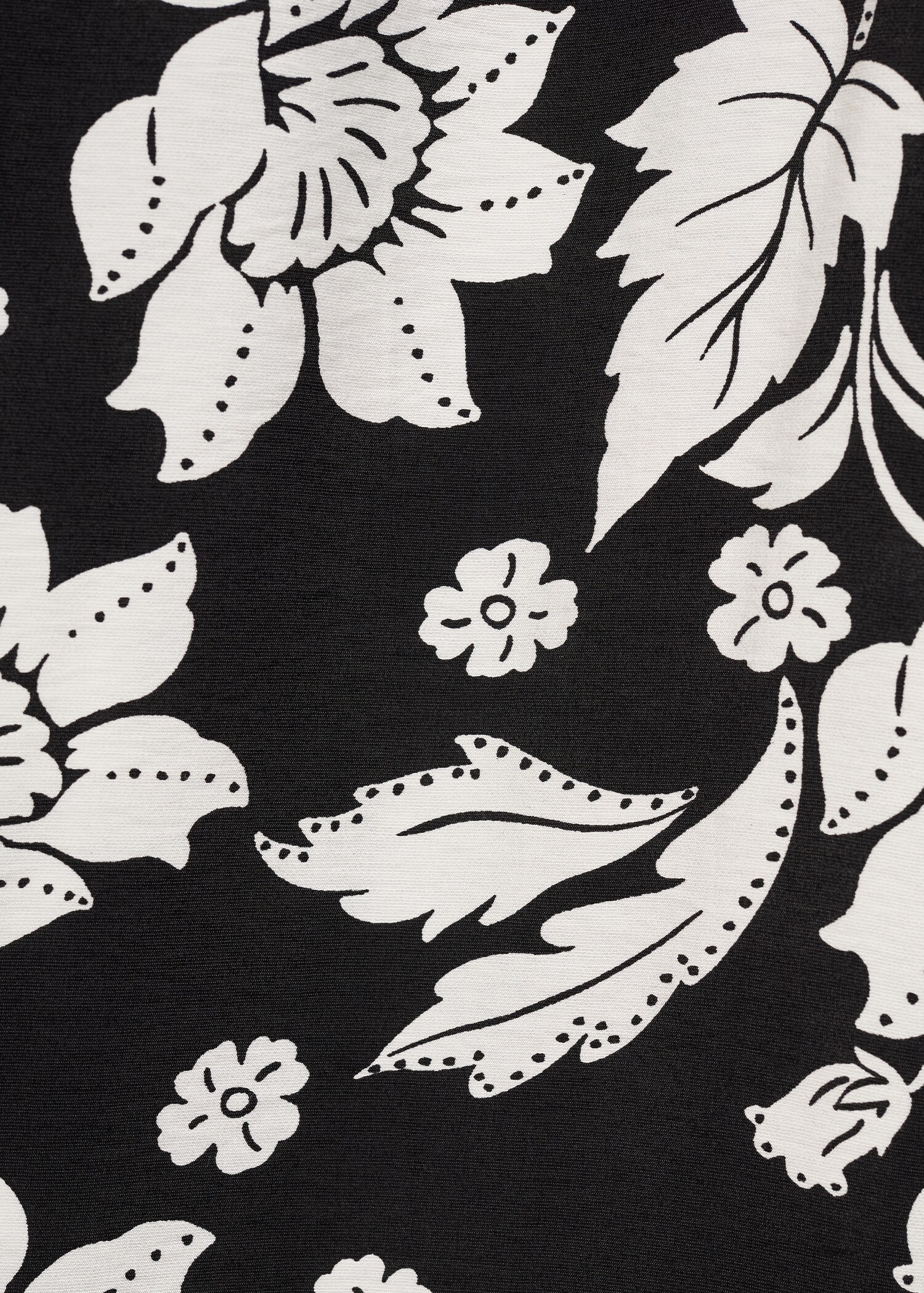 Floral print straight trousers - Details of the article 0