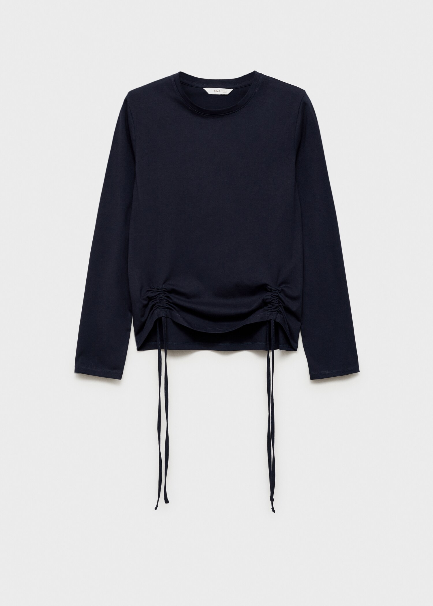 T-shirt with decorative flounces - Article without model