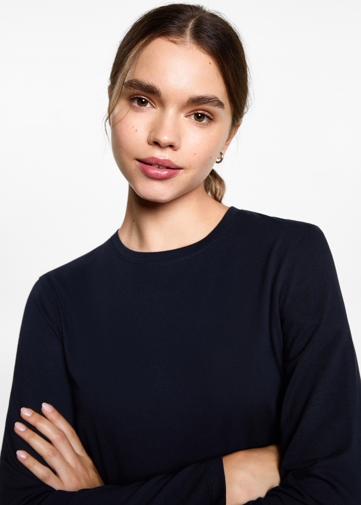 T-shirt with decorative flounces - Details of the article 1