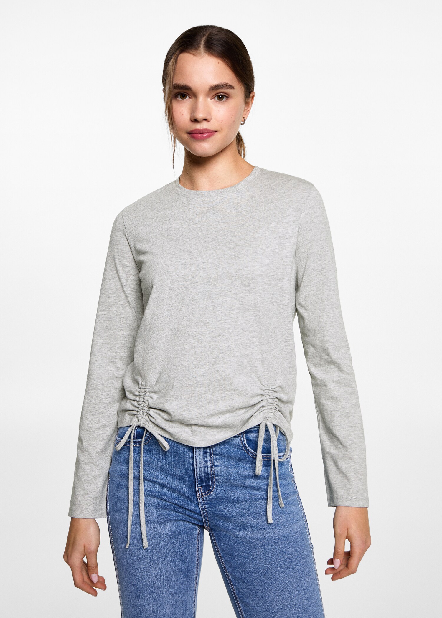 T-shirt with decorative flounces - Medium plane