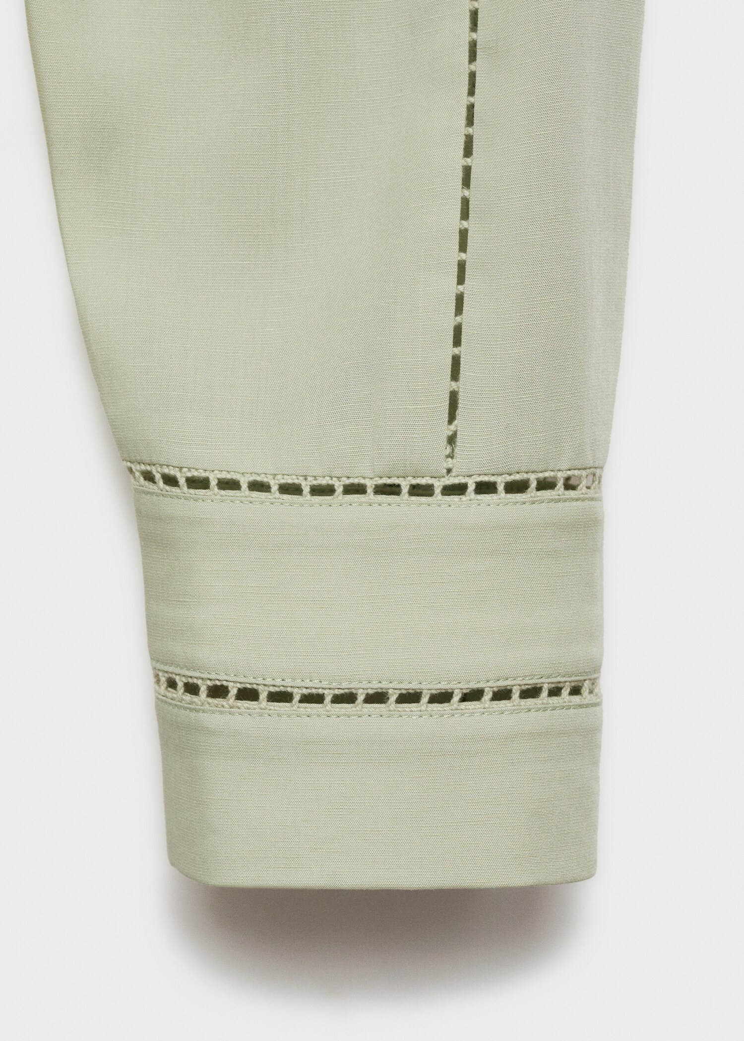 Lyocell blouse with openwork details - Details of the article 0