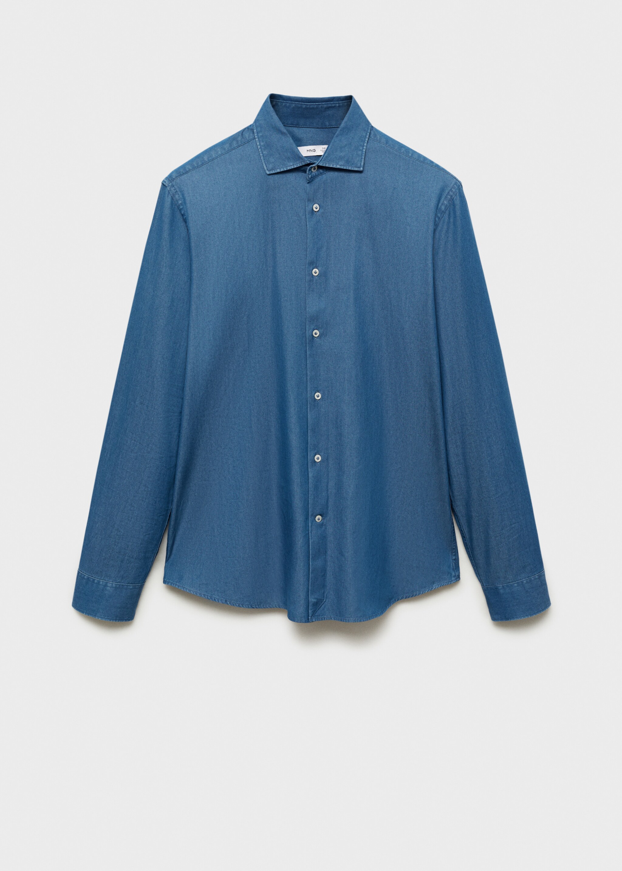 Košile chambray 100% bavlna - Zboží bez modelu, Středně modrá. Ref: 87060597-00.