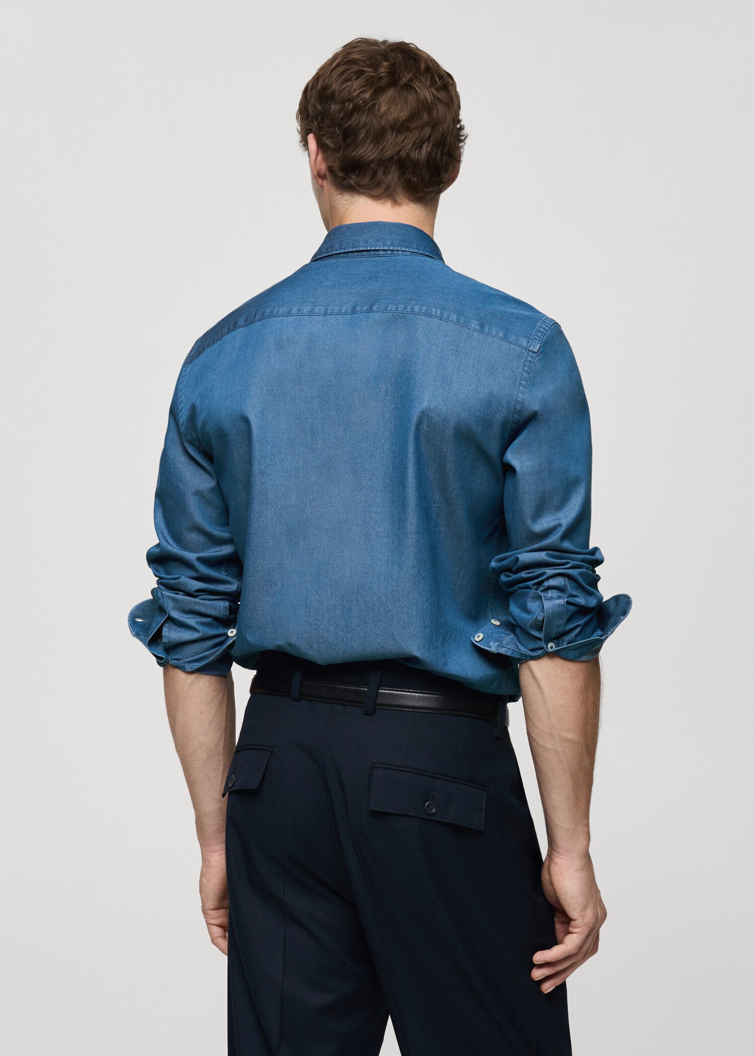 Košile chambray 100% bavlna - Zadní strana zboží