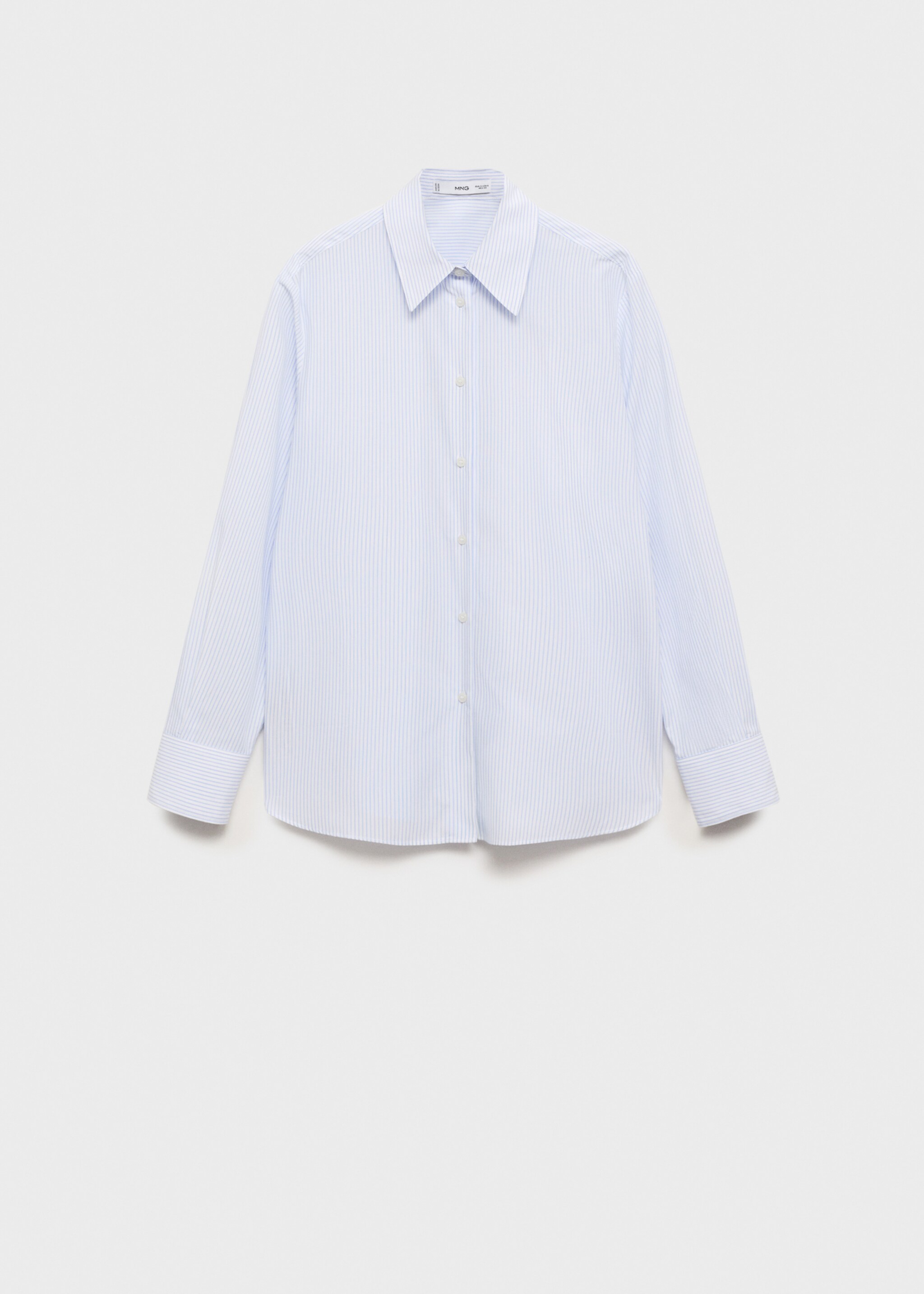 Skjorta regular blandning bomull lyocell - Artikel utan modell, Himmelblå. Ref: 87060599-00.