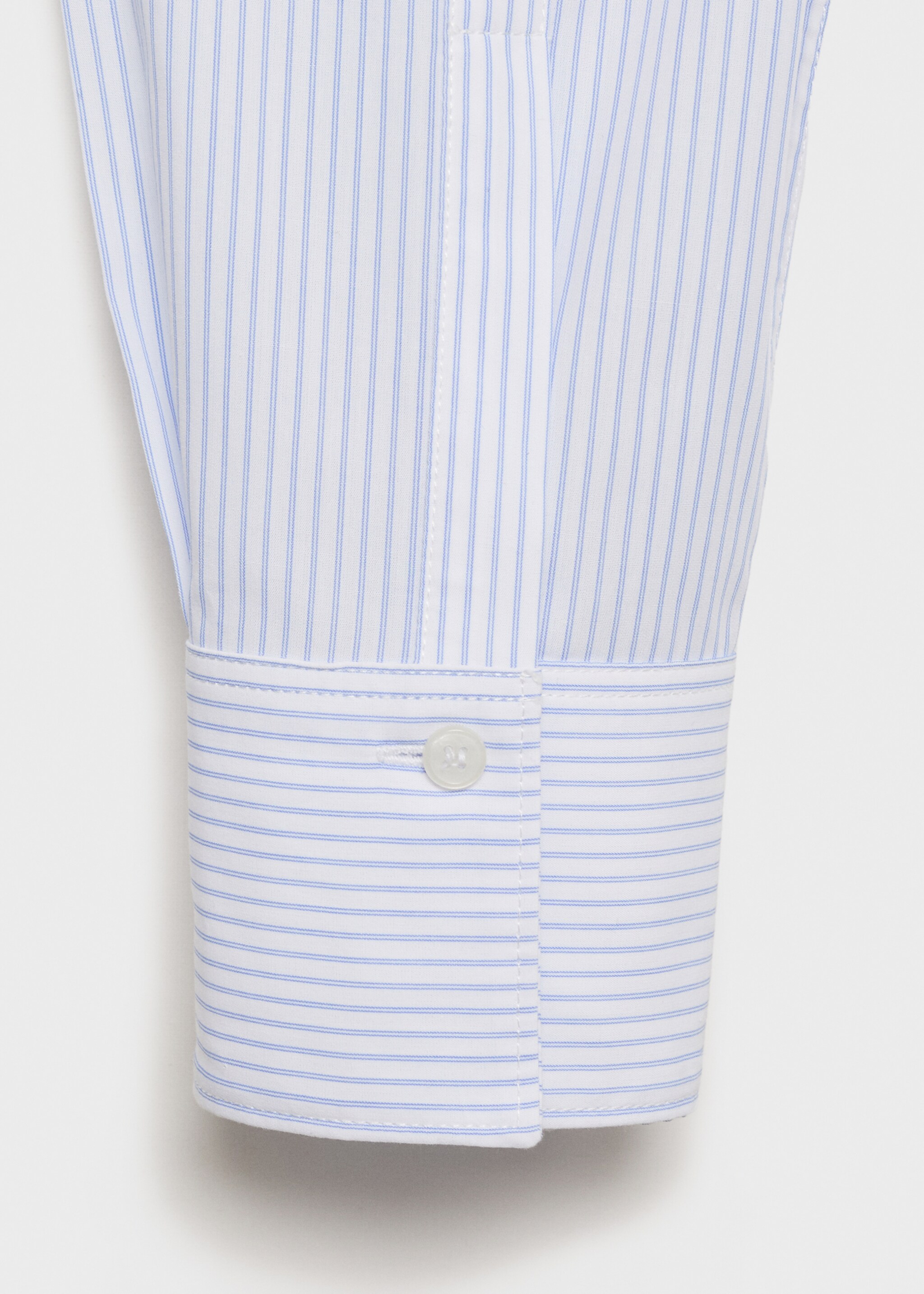 Skjorta regular blandning bomull lyocell - Detaljer om artikeln 0, Himmelblå. Ref: 87060599-00.