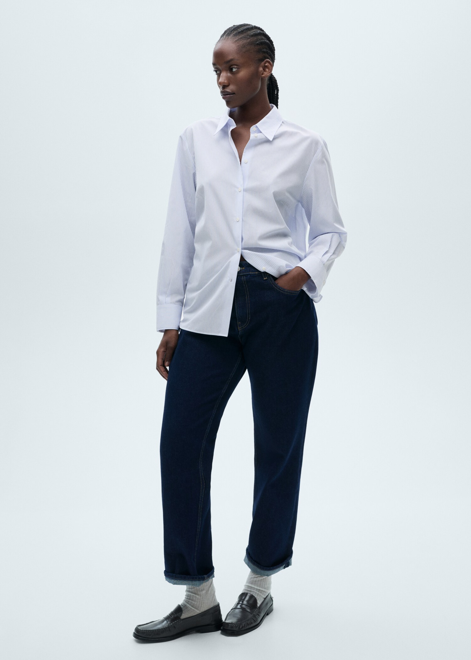 Skjorta regular blandning bomull lyocell - Detaljer om artikeln 3