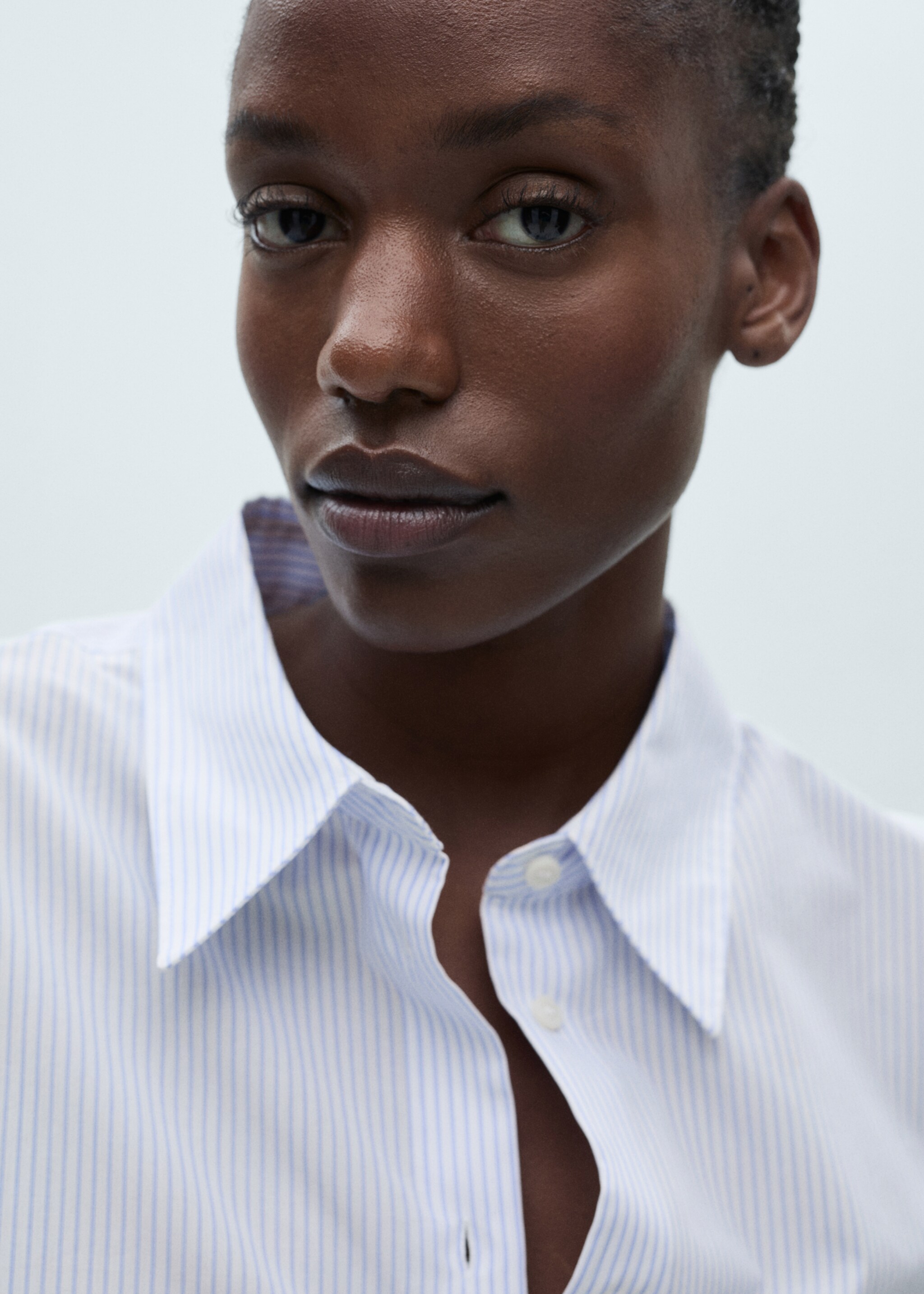 Skjorta regular blandning bomull lyocell - Detaljer om artikeln 4, Himmelblå. Ref: 87060599-00.