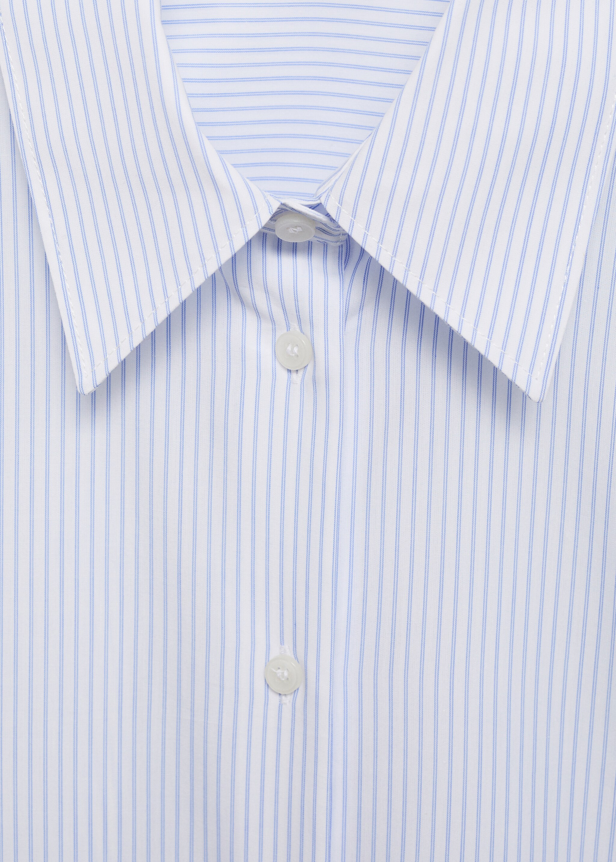 Skjorta regular blandning bomull lyocell - Detaljer om artikeln 8, Himmelblå. Ref: 87060599-00.