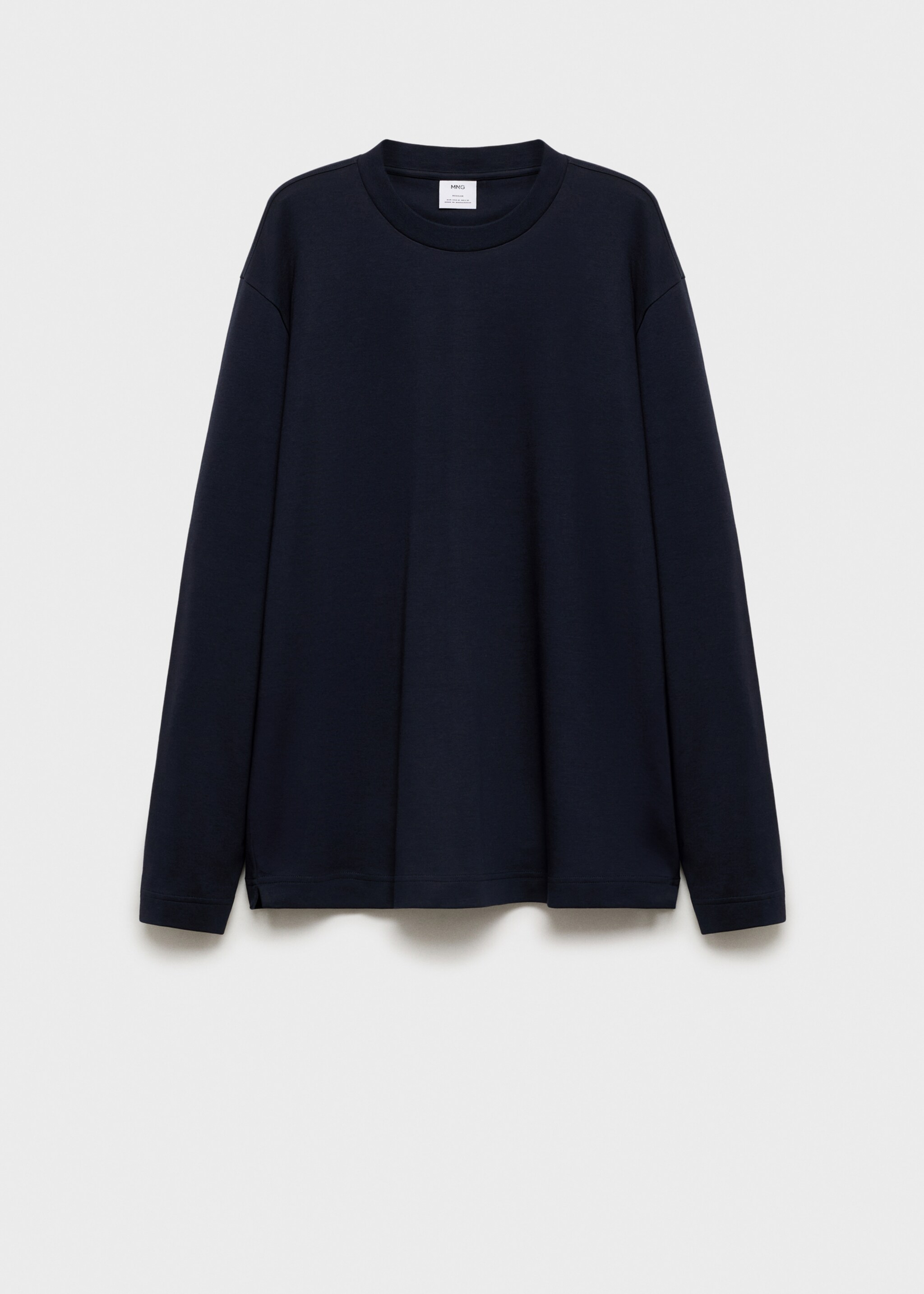 Camiseta manga larga regular fit - Artículo sin modelo, Azul marino oscuro. Ref: 87060600-00.