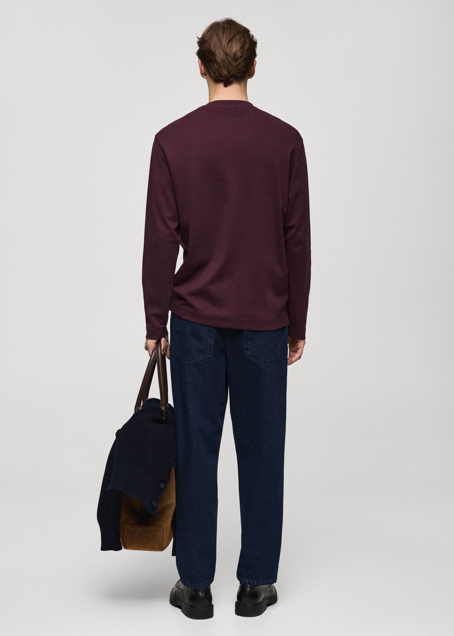 Camiseta manga larga regular fit - Reverso del artículo