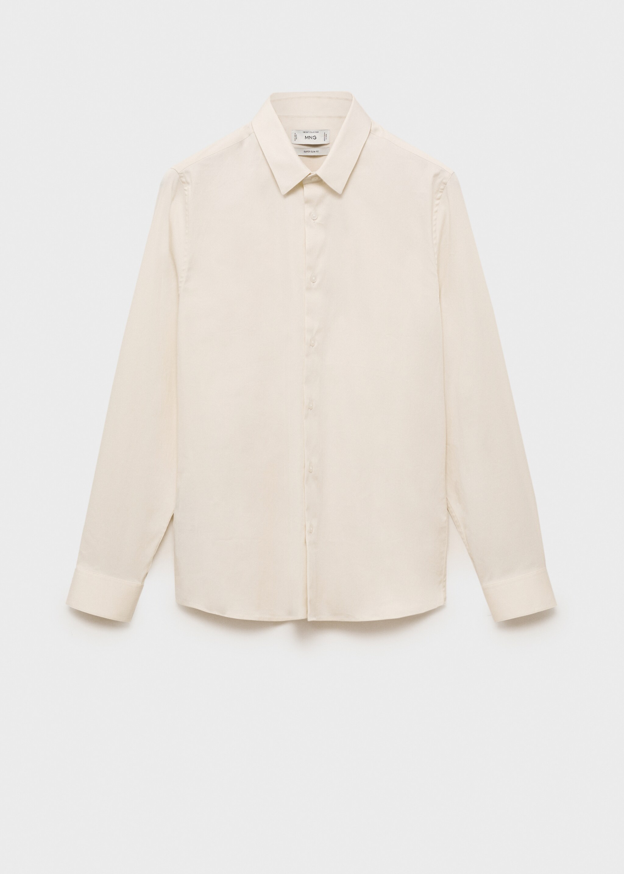 Camisa traje super slim fit algodón stretch - Artículo sin modelo, Crudo. Ref: 87060605-00.