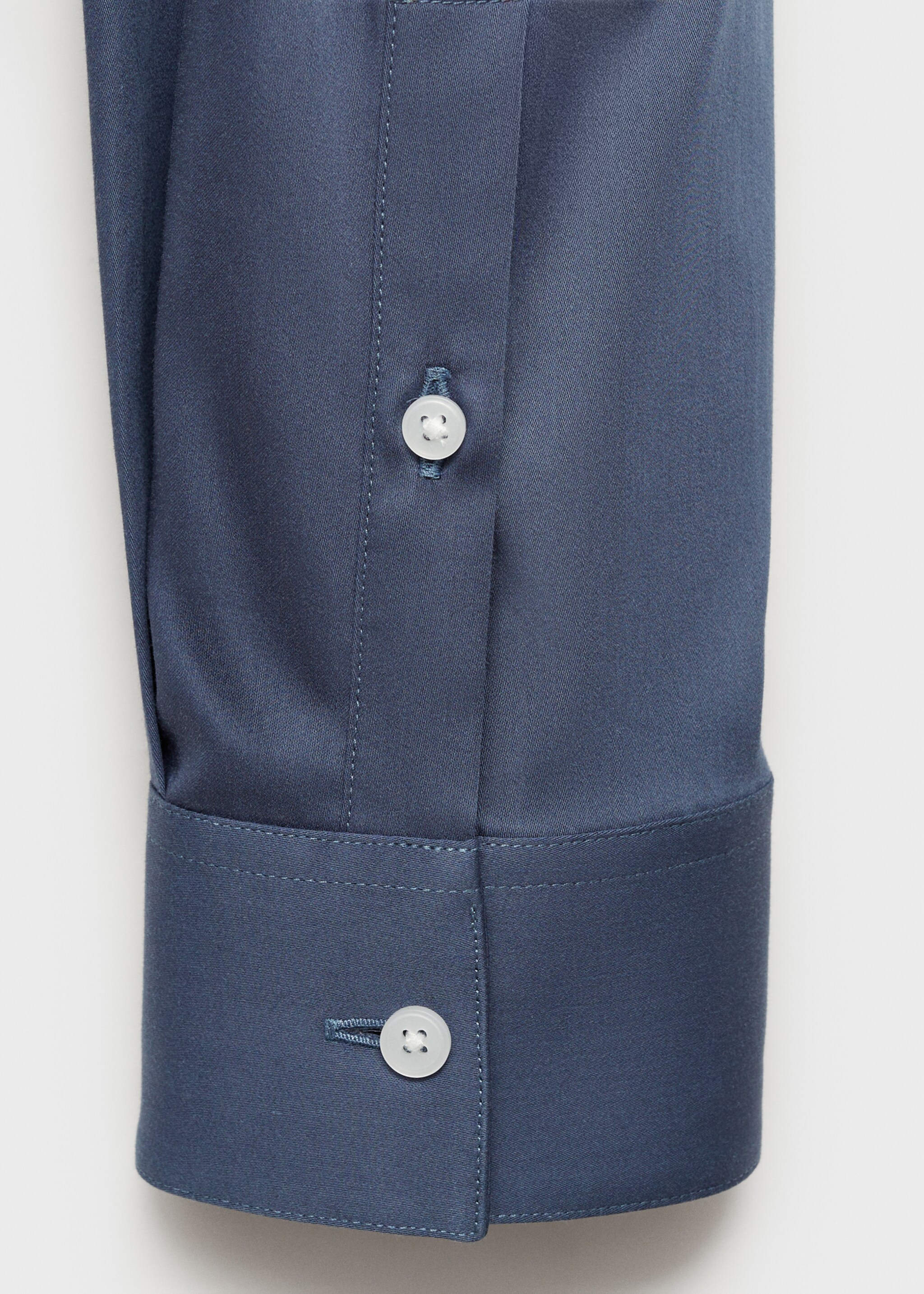 Camisa traje super slim fit algodón stretch - Detalle del artículo 0, Azul petróleo. Ref: 87060605-00.
