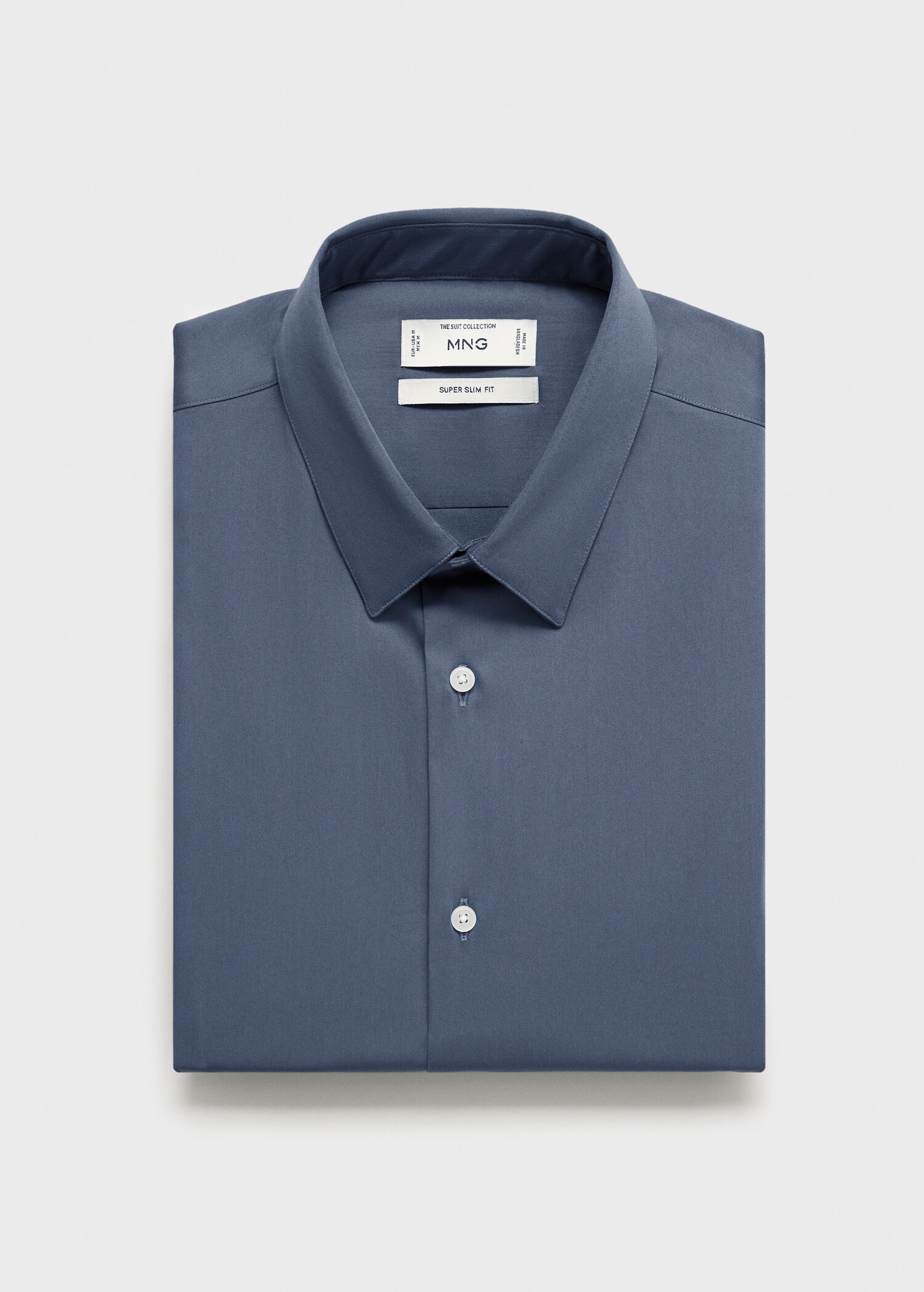 Camisa traje super slim fit algodón stretch - Detalle del artículo 8