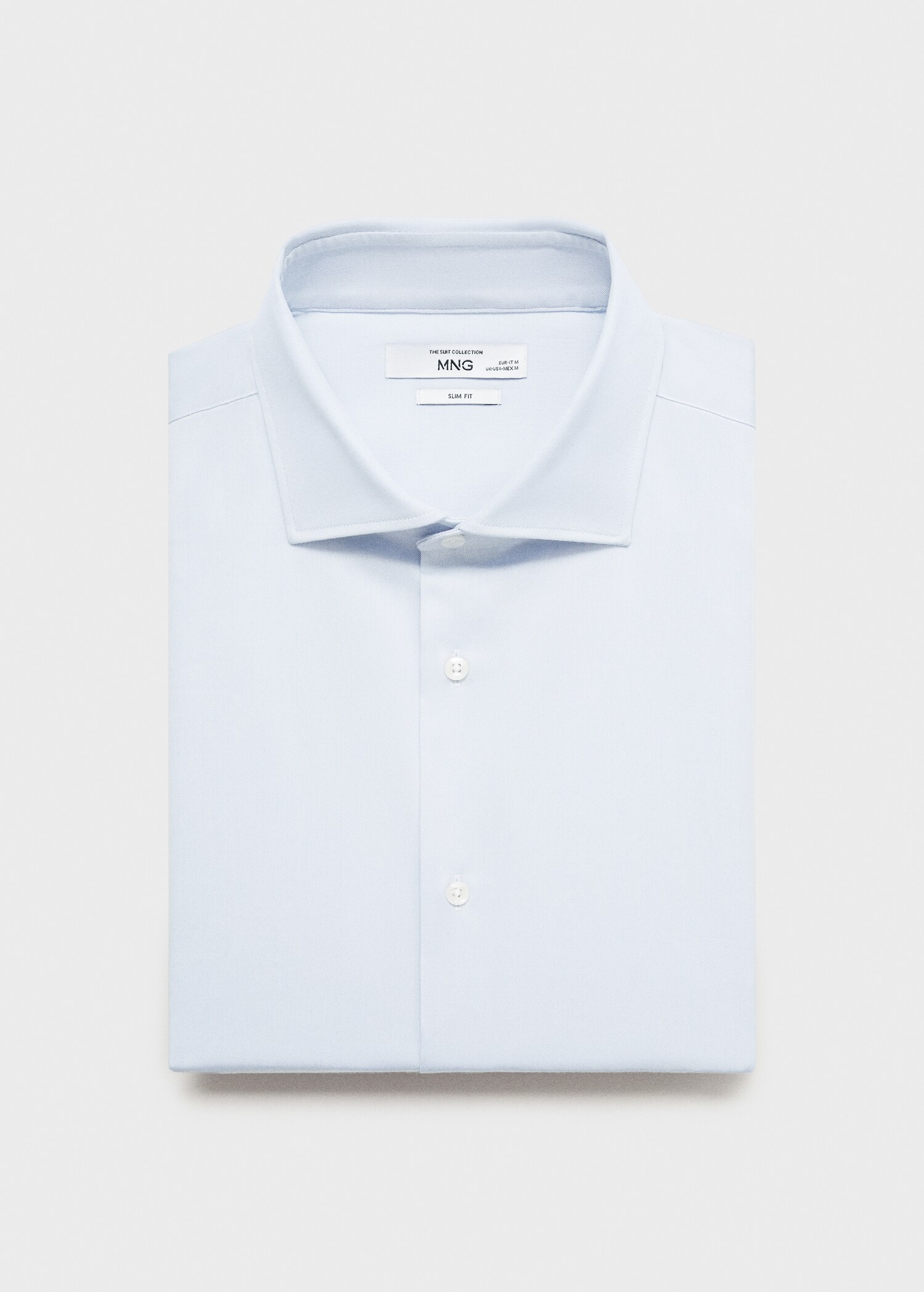 Camisa gemelos traje slim fit tejido twill - Detalle del artículo 8