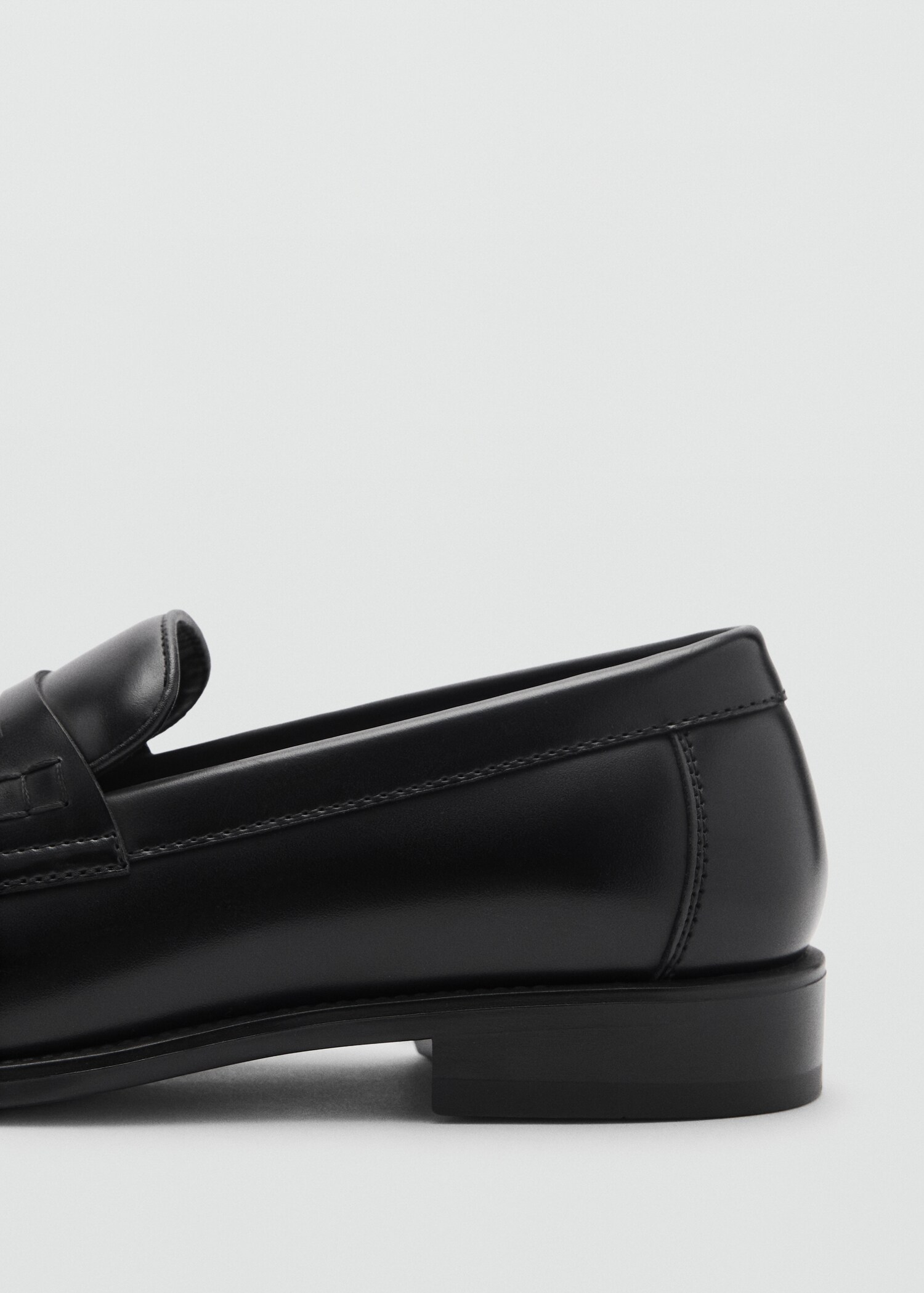 Nappa leather-effect moccasins - Details of the article 1