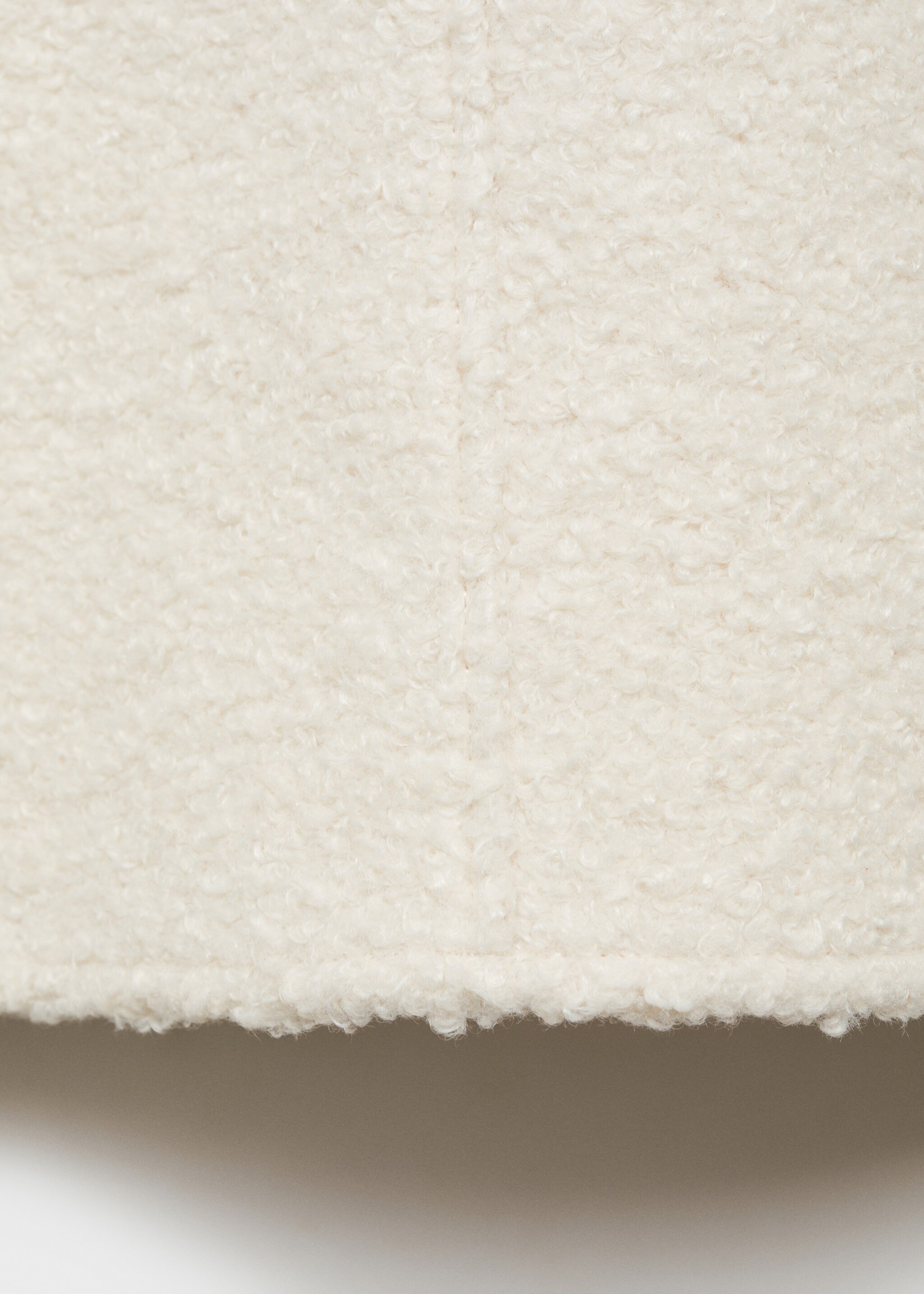 Perkins-neck bouclé sweatshirt - Details of the article 0, Ecru. Ref: 87060612-00.