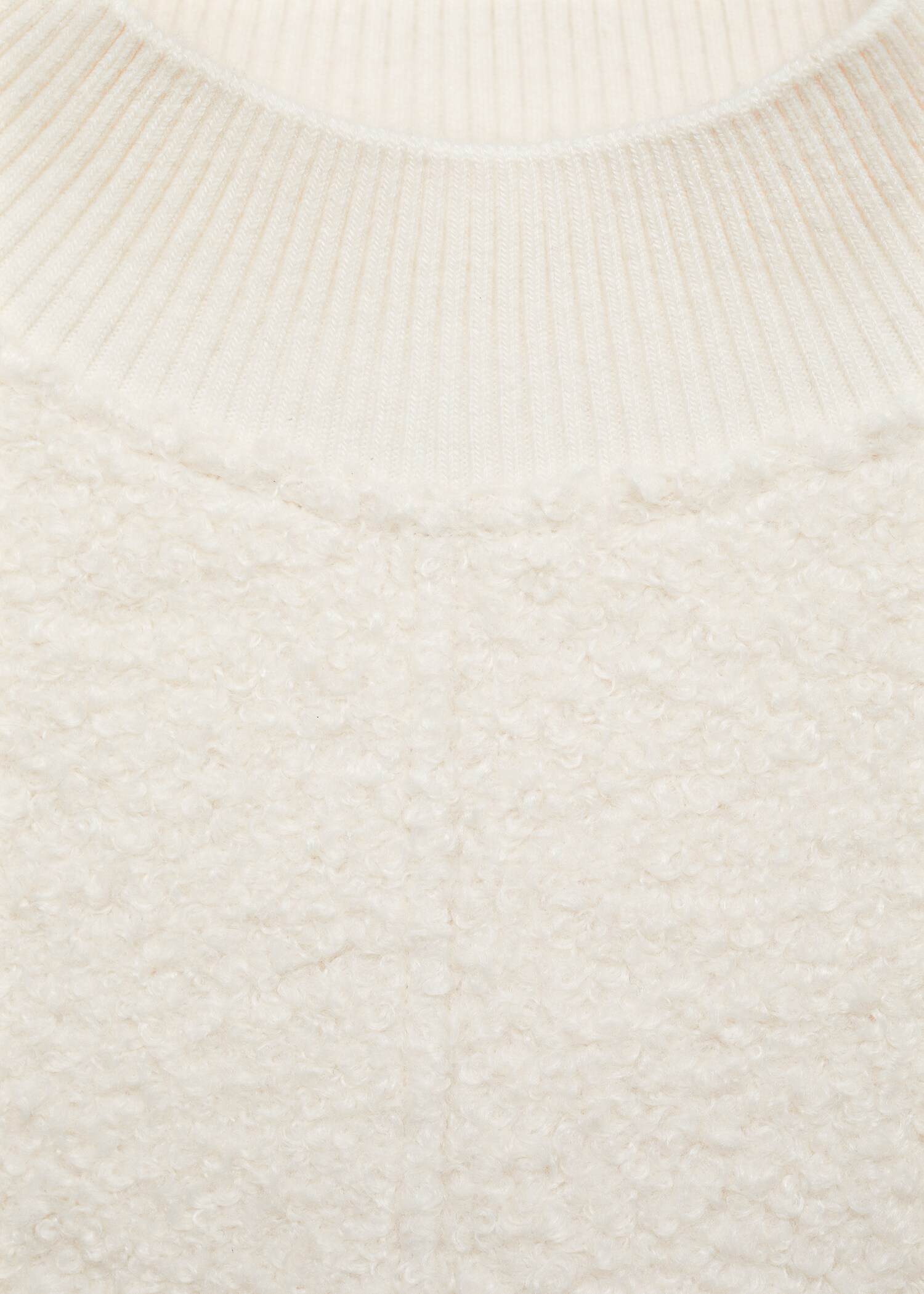 Perkins-neck bouclé sweatshirt - Details of the article 8
