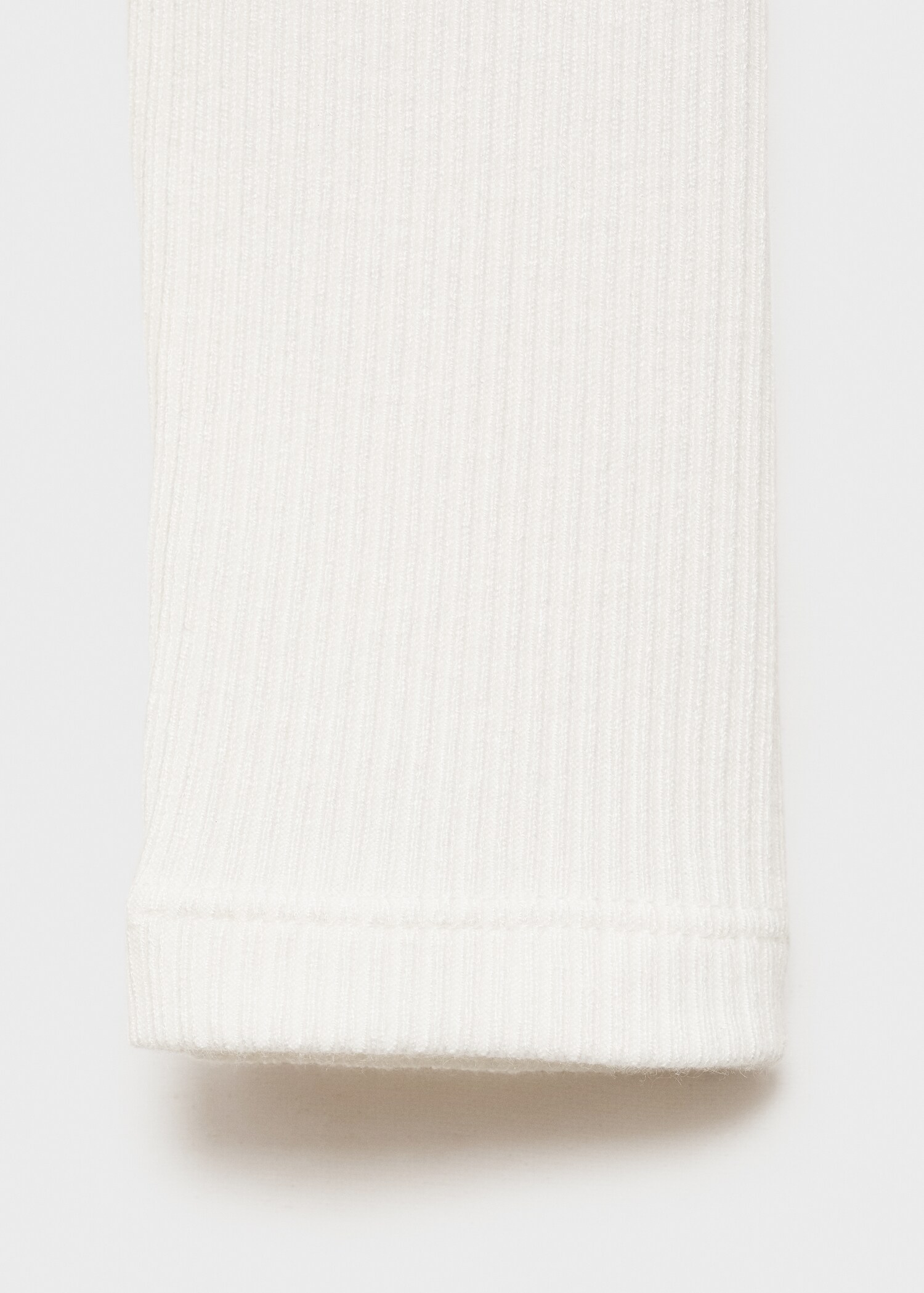 Ribbed knit button-down T-shirt - Details of the article 0