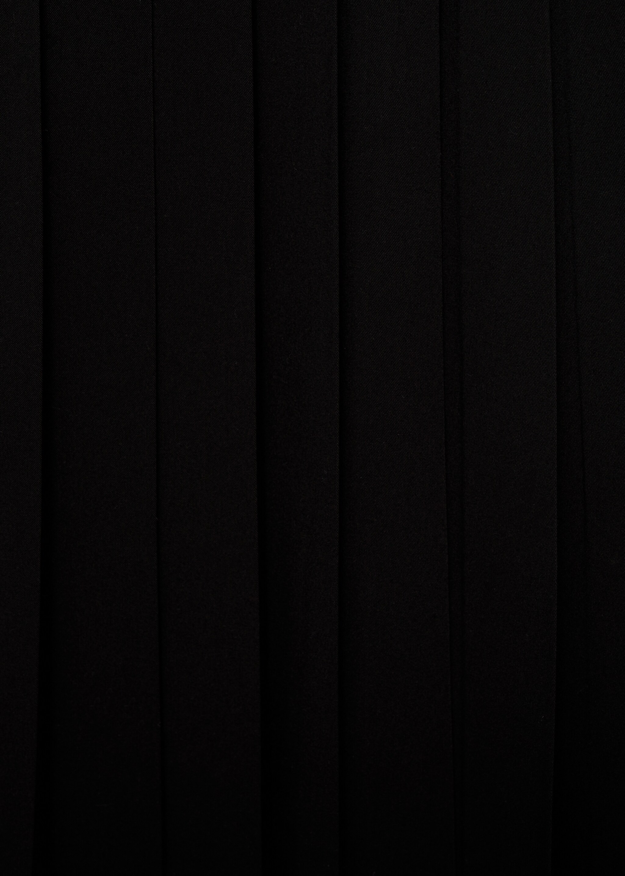 Double-belted pleated skirt - Details of the article 0, Black. Ref: 87060624-00.