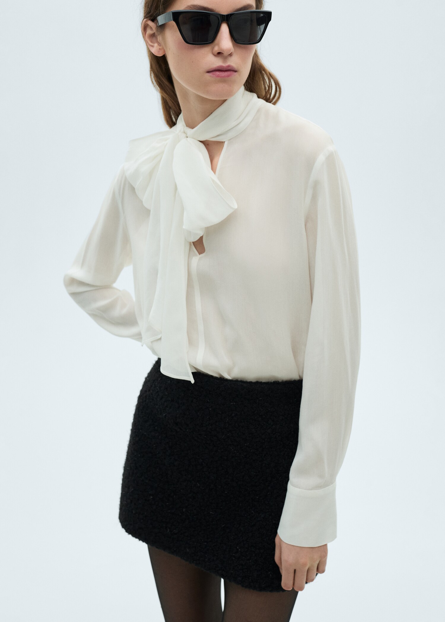 Minijupe tissu bouclette - Détail de l'article 1