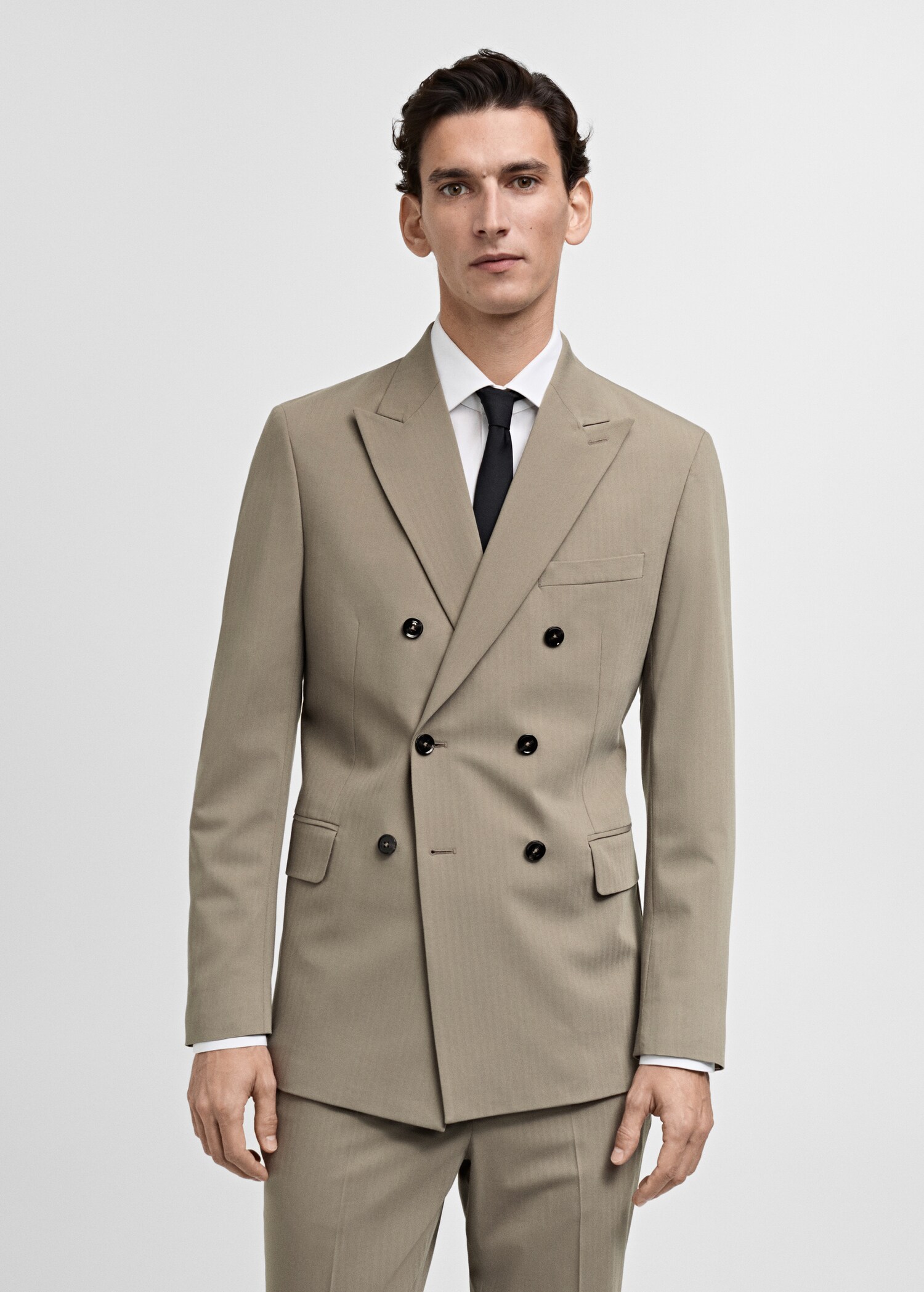 Americana vestit Mònaco creuada slim fit - Pla mig