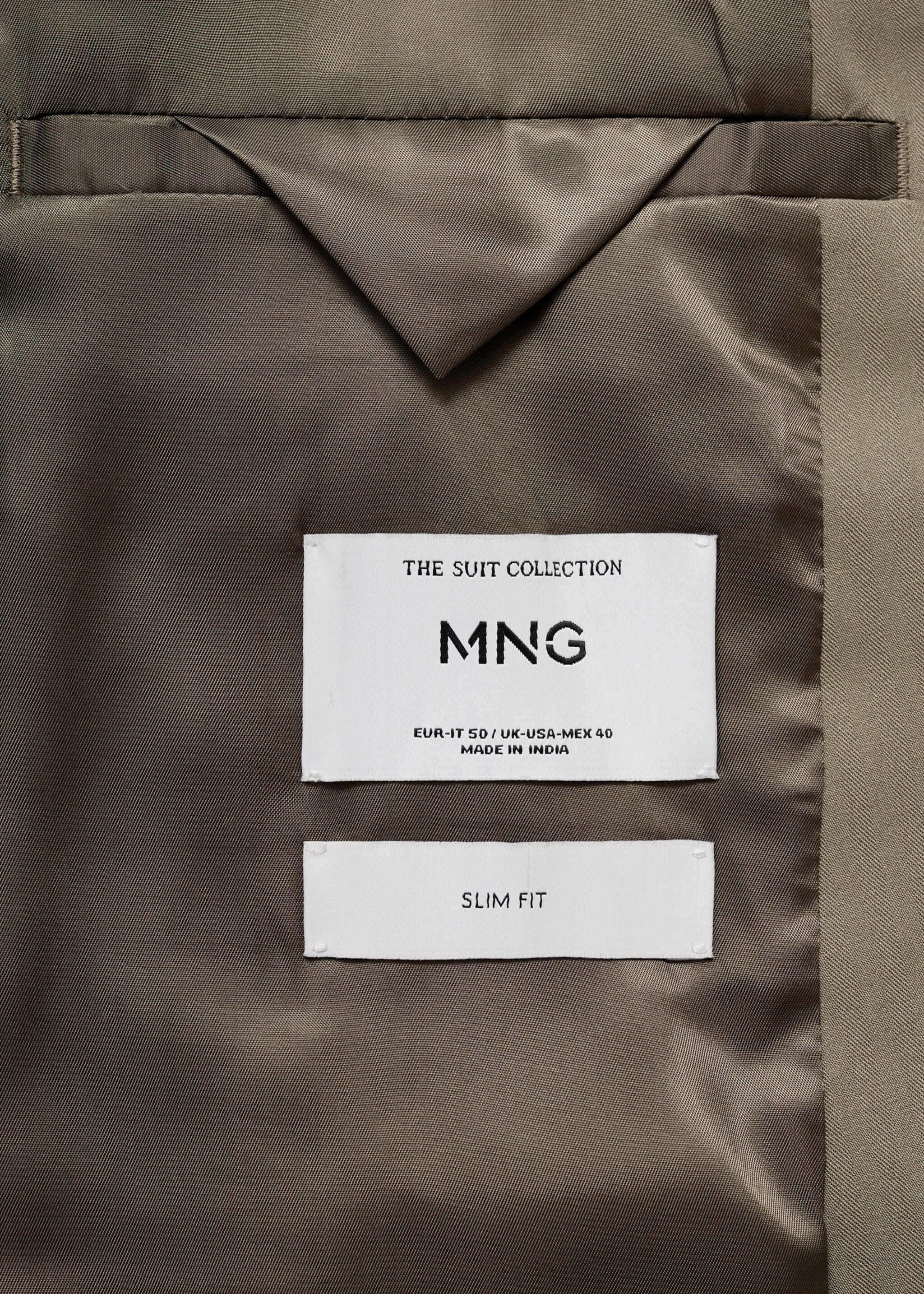 Zweireihiges Slim-Fit-Sakko Mónaco - Detail des Artikels 0, Beige. Ref: 87060627-00.