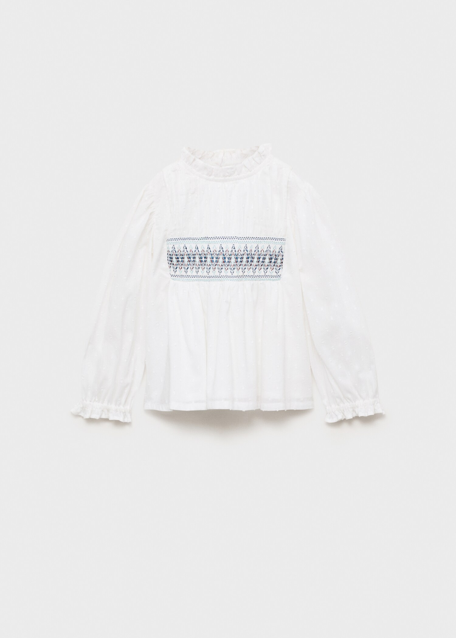 Blouse coton broderies - Article sans modèle