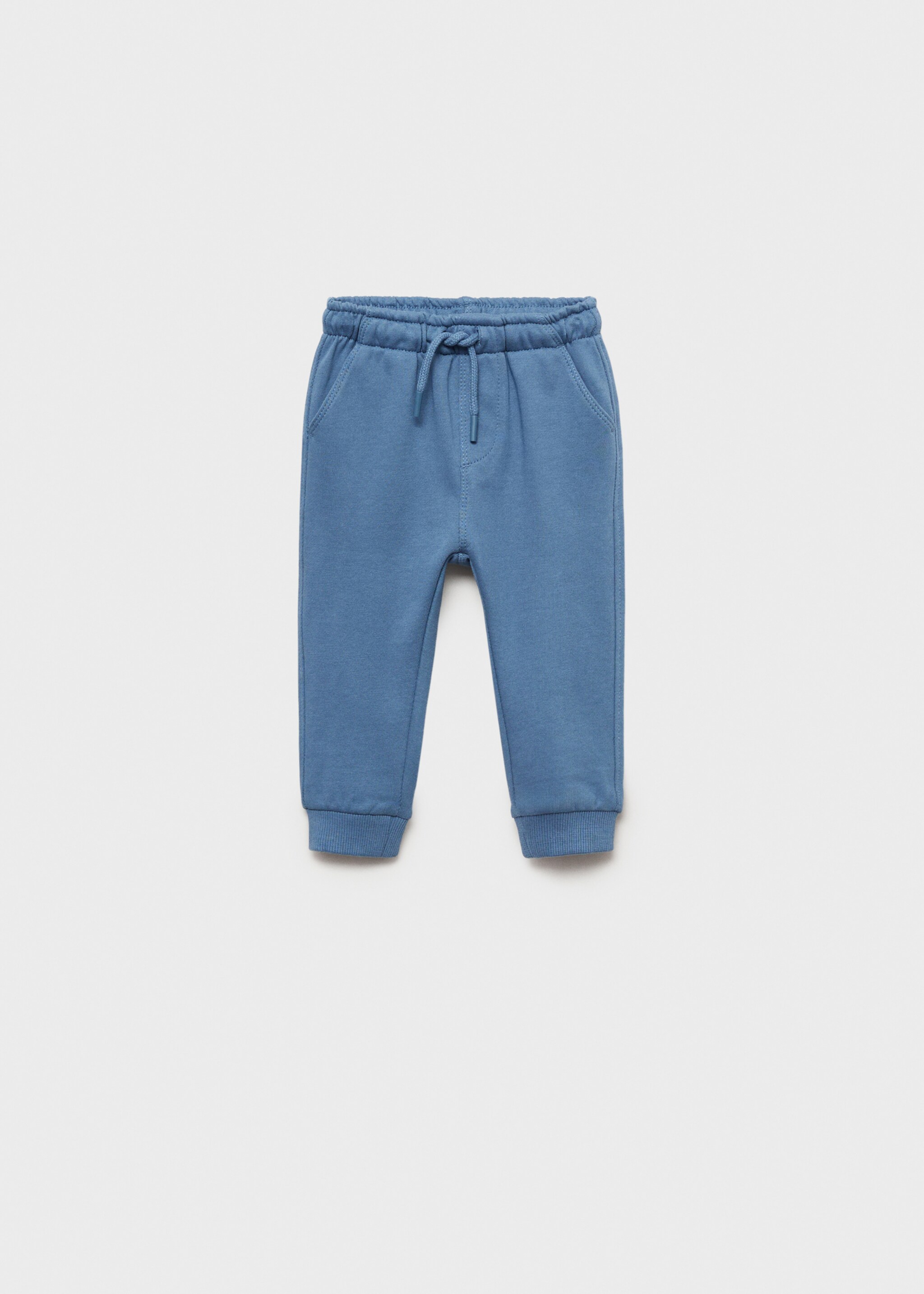 Cotton jogger-style trousers - Article without model, Blue. Ref: 87060635-00.