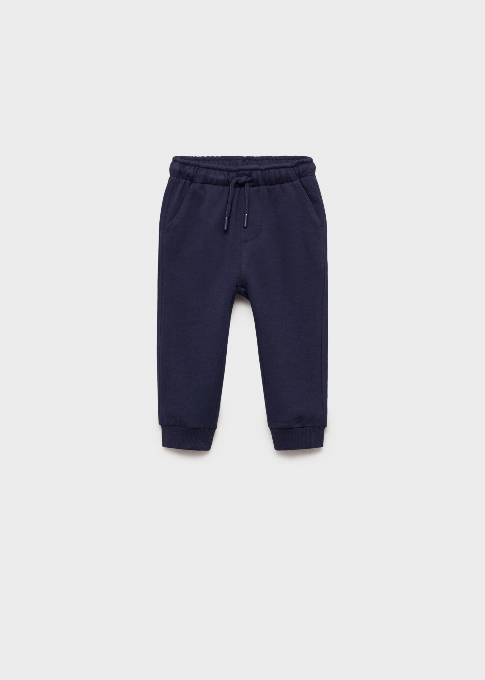 Cotton jogger-style trousers - Article without model, Dark Navy. Ref: 87060635-00.