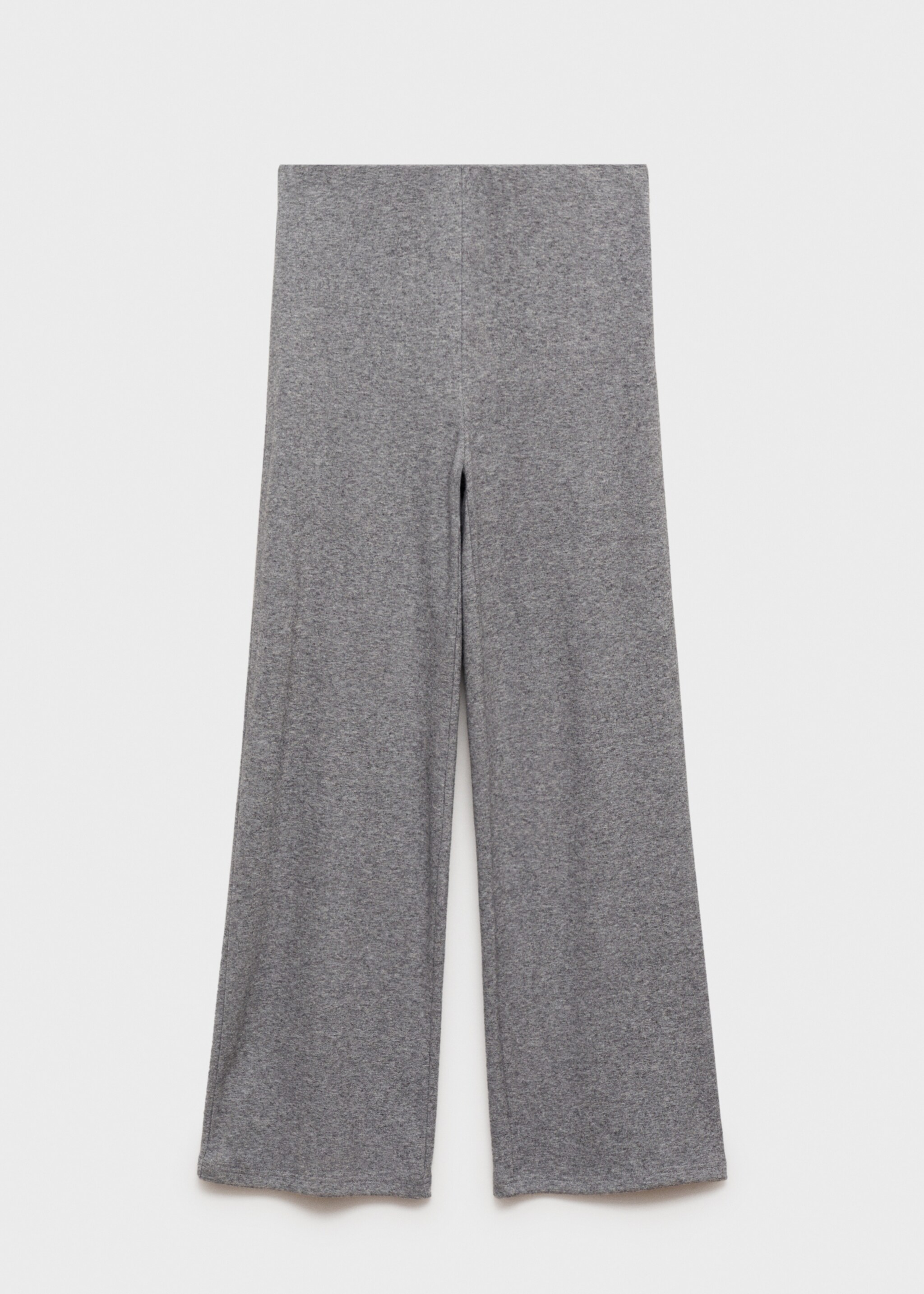 Straight knitted trousers - Article without model, Grey. Ref: 87060636-00.