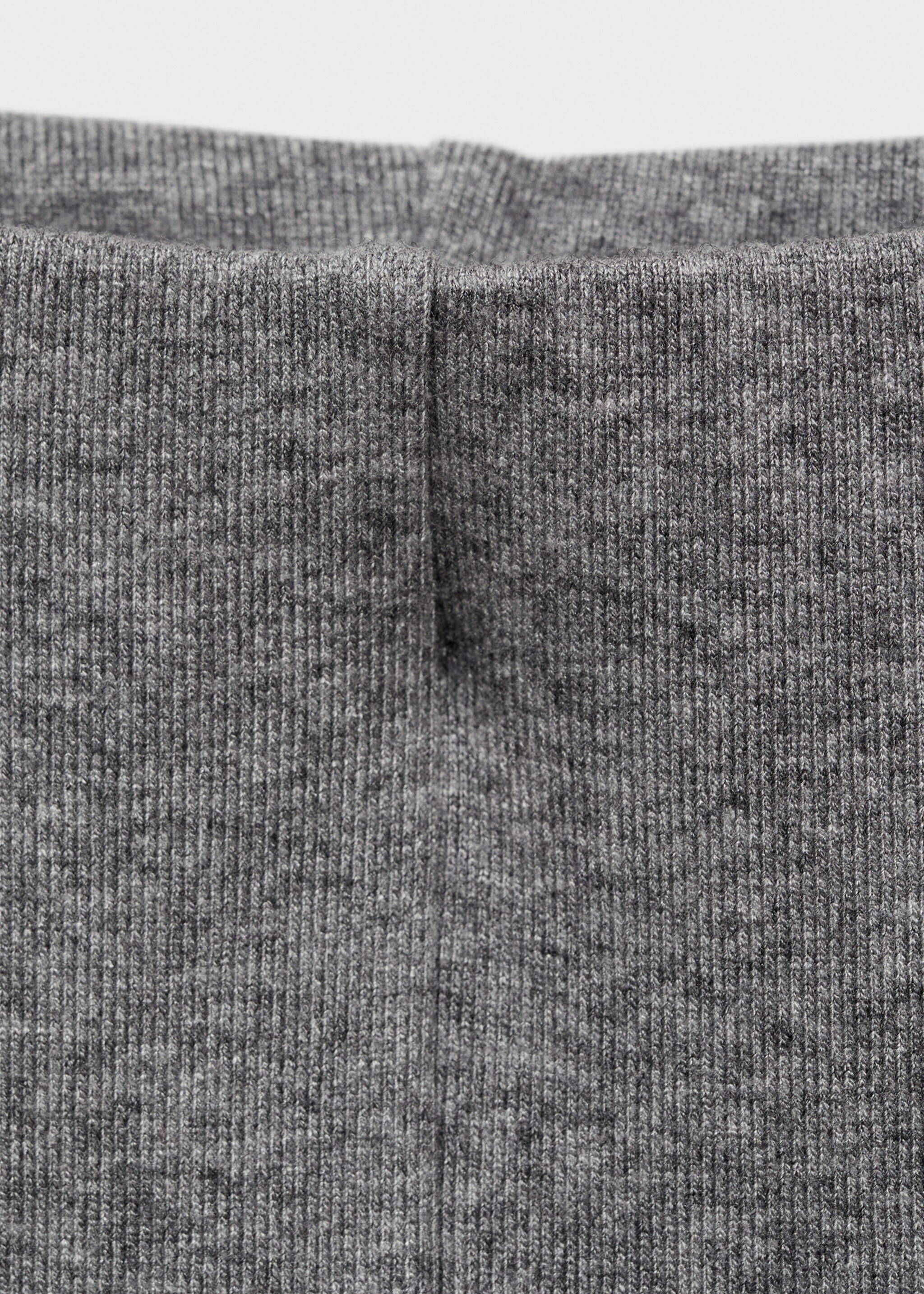 Straight knitted trousers - Details of the article 0, Grey. Ref: 87060636-00.