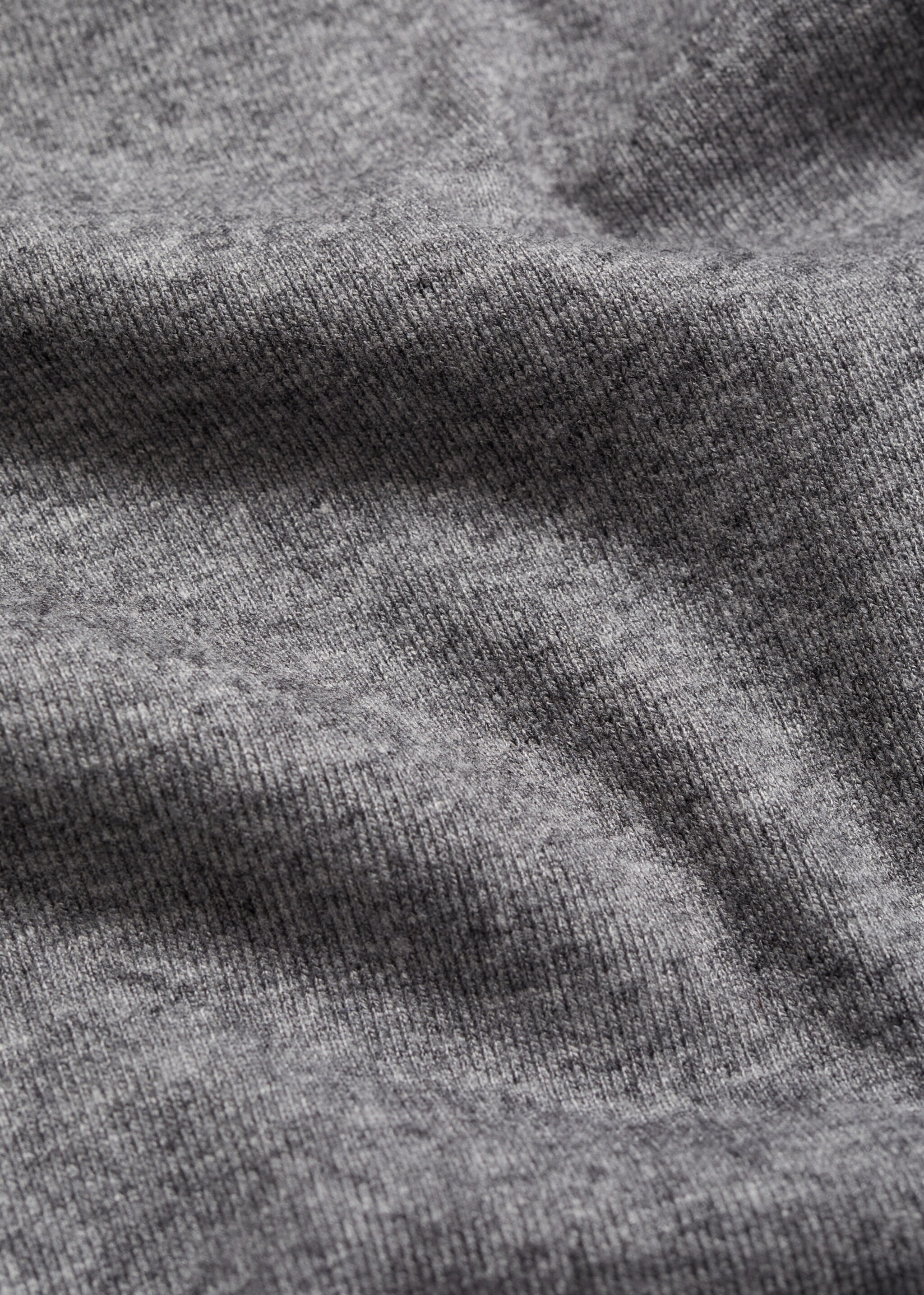 Straight knitted trousers - Details of the article 8, Grey. Ref: 87060636-00.