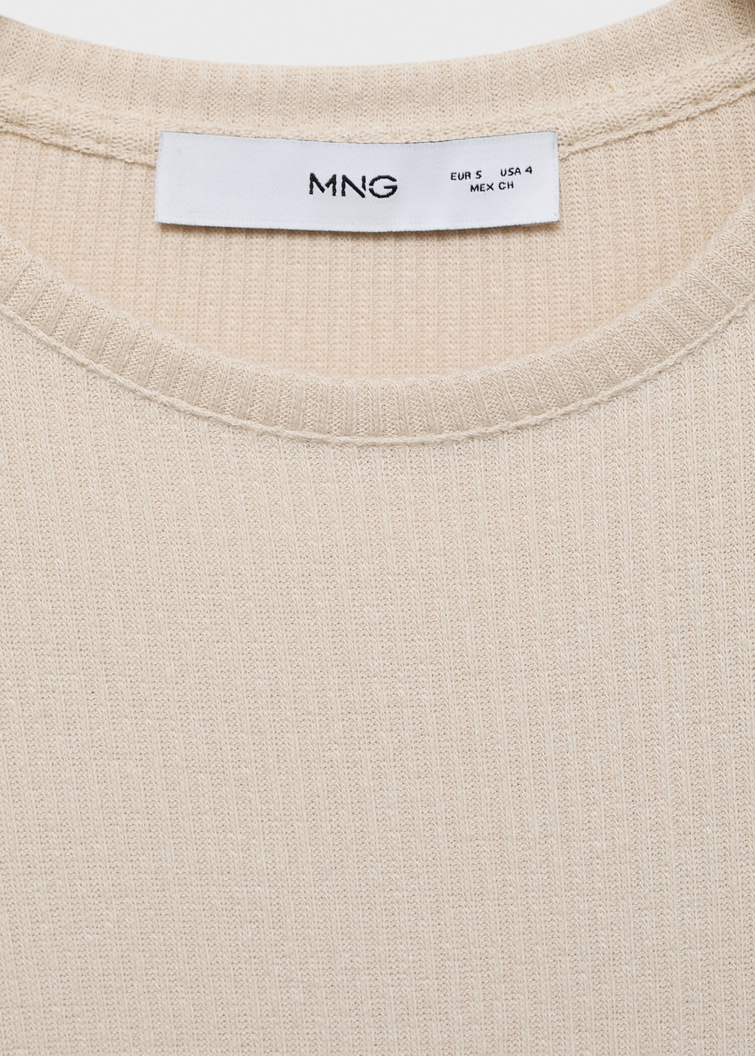 Ribbed  knit t-shirt - Details of the article 8