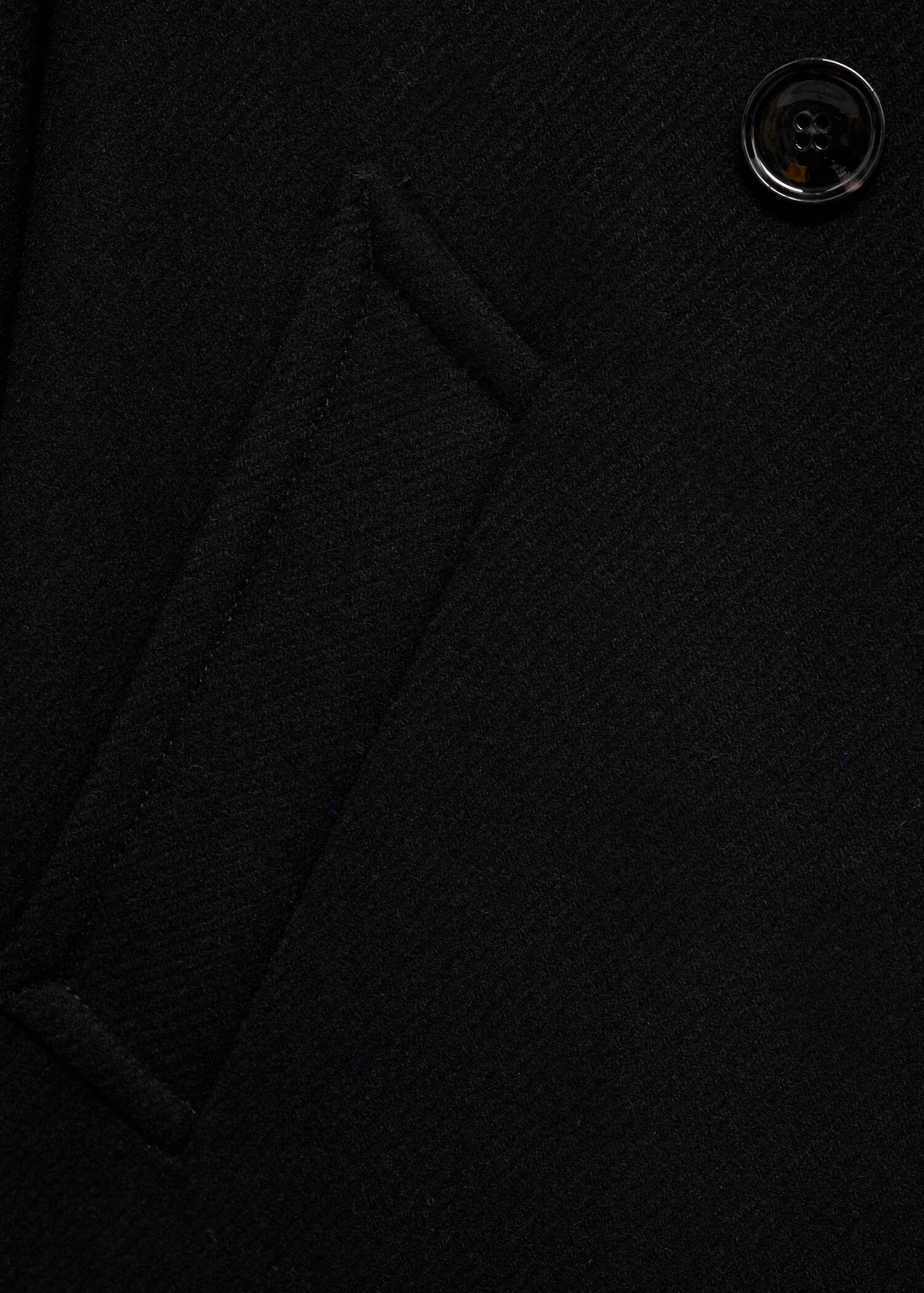 Abrigo midi lana cuello envolvente - Detalle del artículo 0