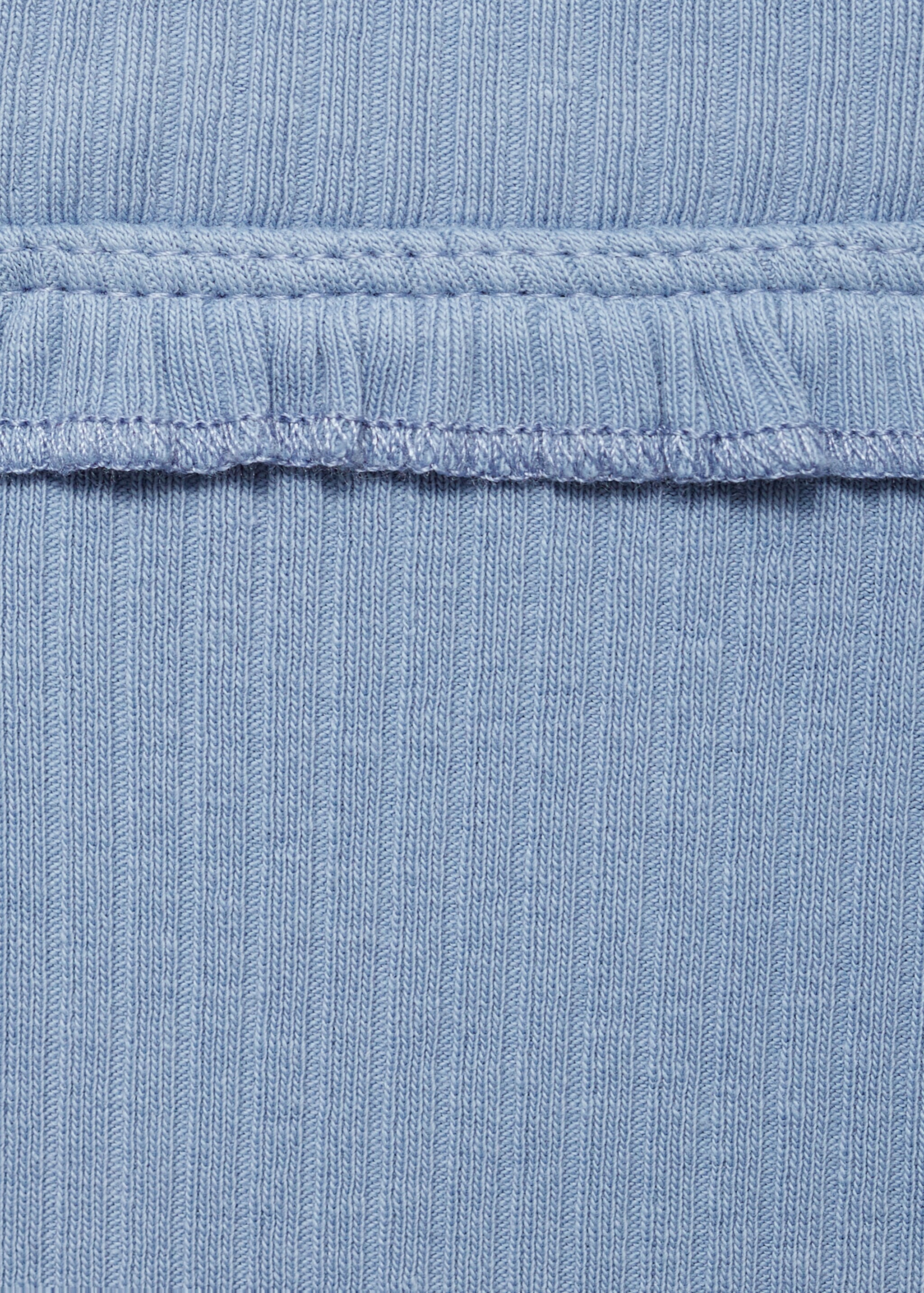 Leggings canalé cotó - Detall de l'article 0, Blau. Ref: 87060642-00.