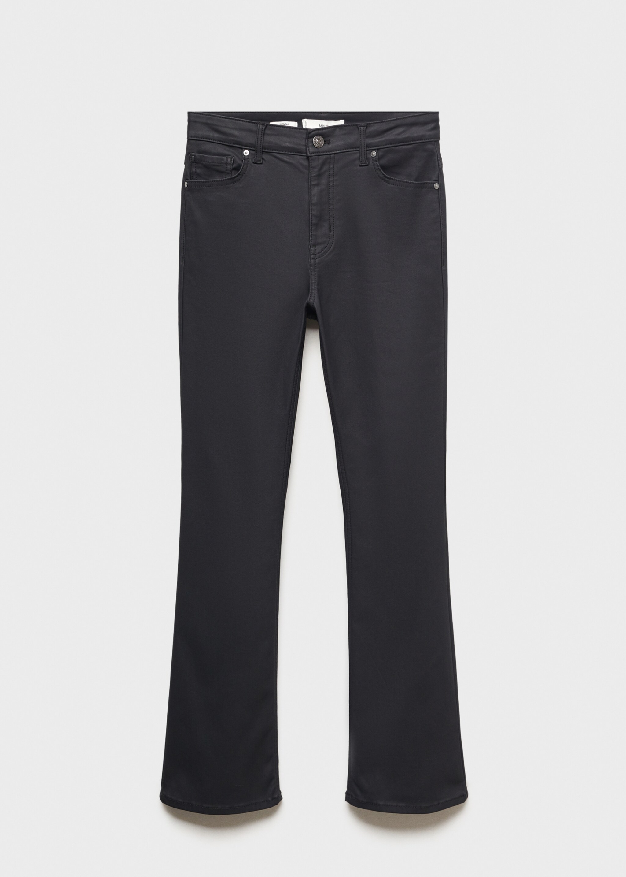 Vaxade jeans Sienna flare crop - Artikel utan modell, Svart. Ref: 87060643-00.