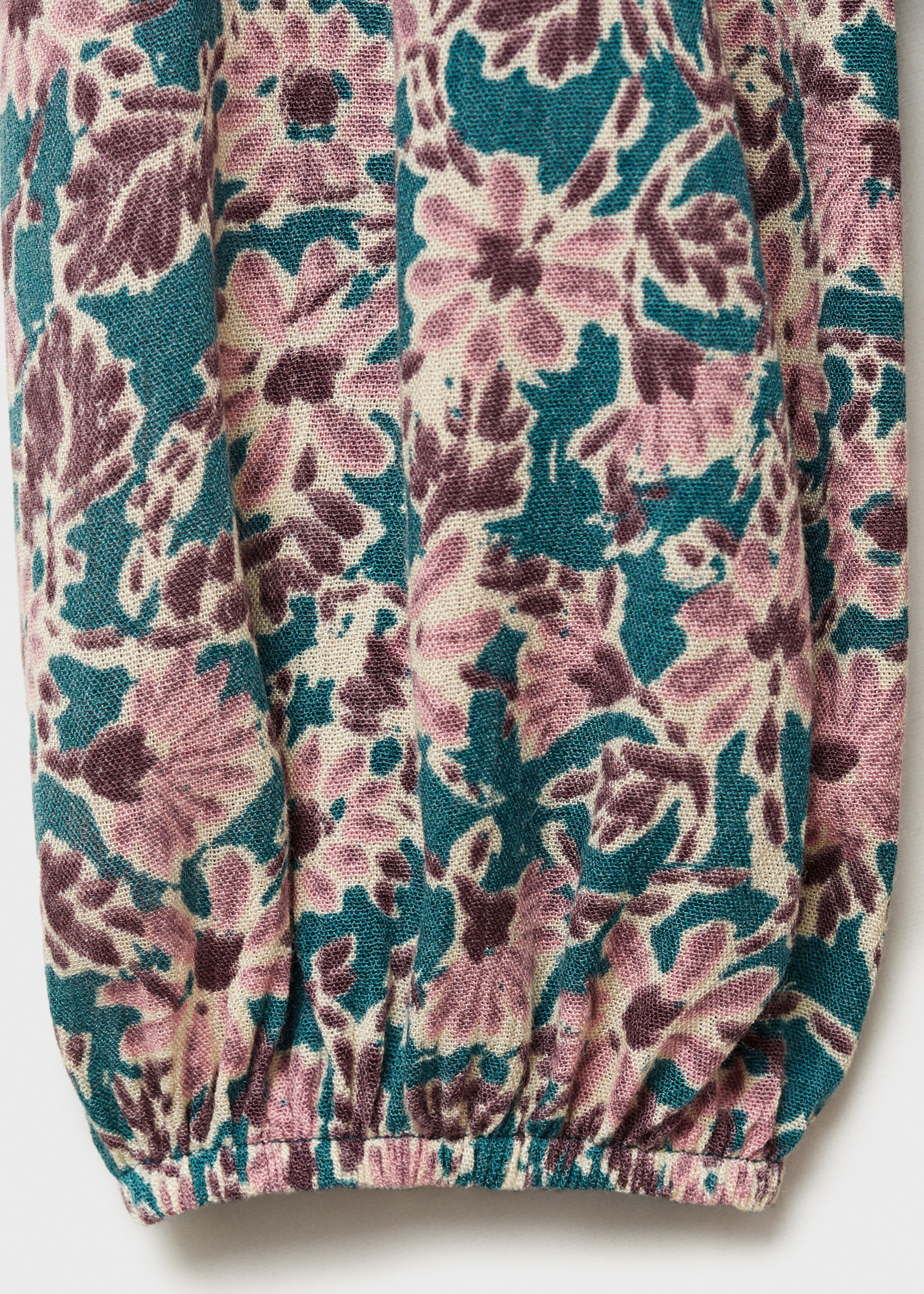 Robe à fleurs détail froncé - Détail de l'article 8, Rose. Ref: 87060645-00.