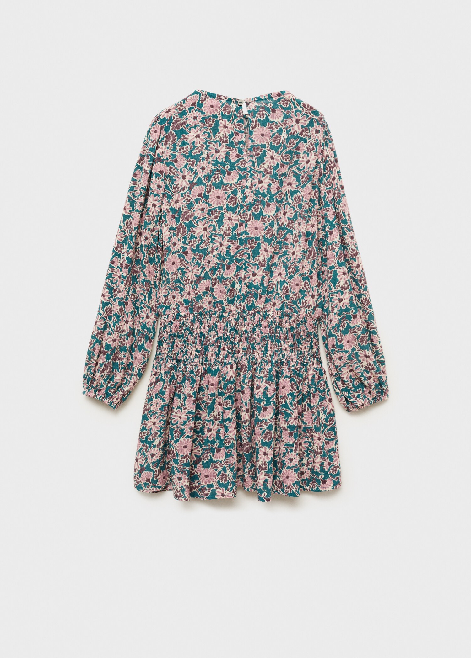 Robe à fleurs détail froncé - Verso de l’article