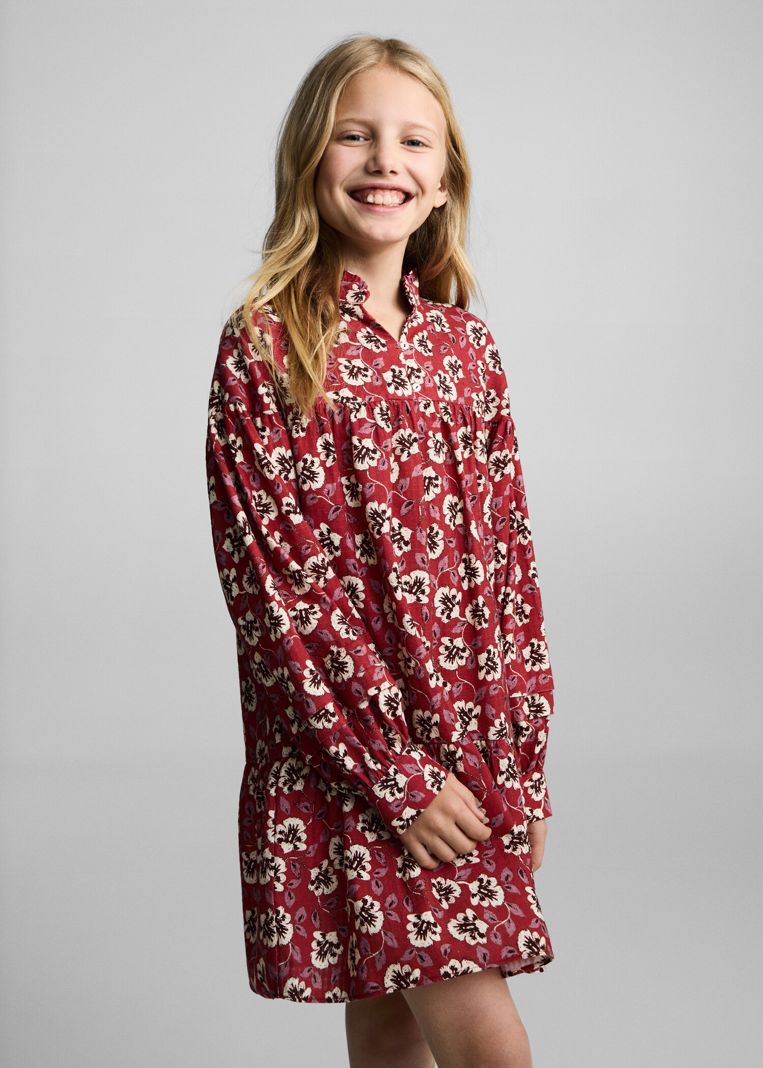 ROBE MIDI FRONCÉE EN LAINE MÉLANGÉE - BLEU - FEMME | H&M FR