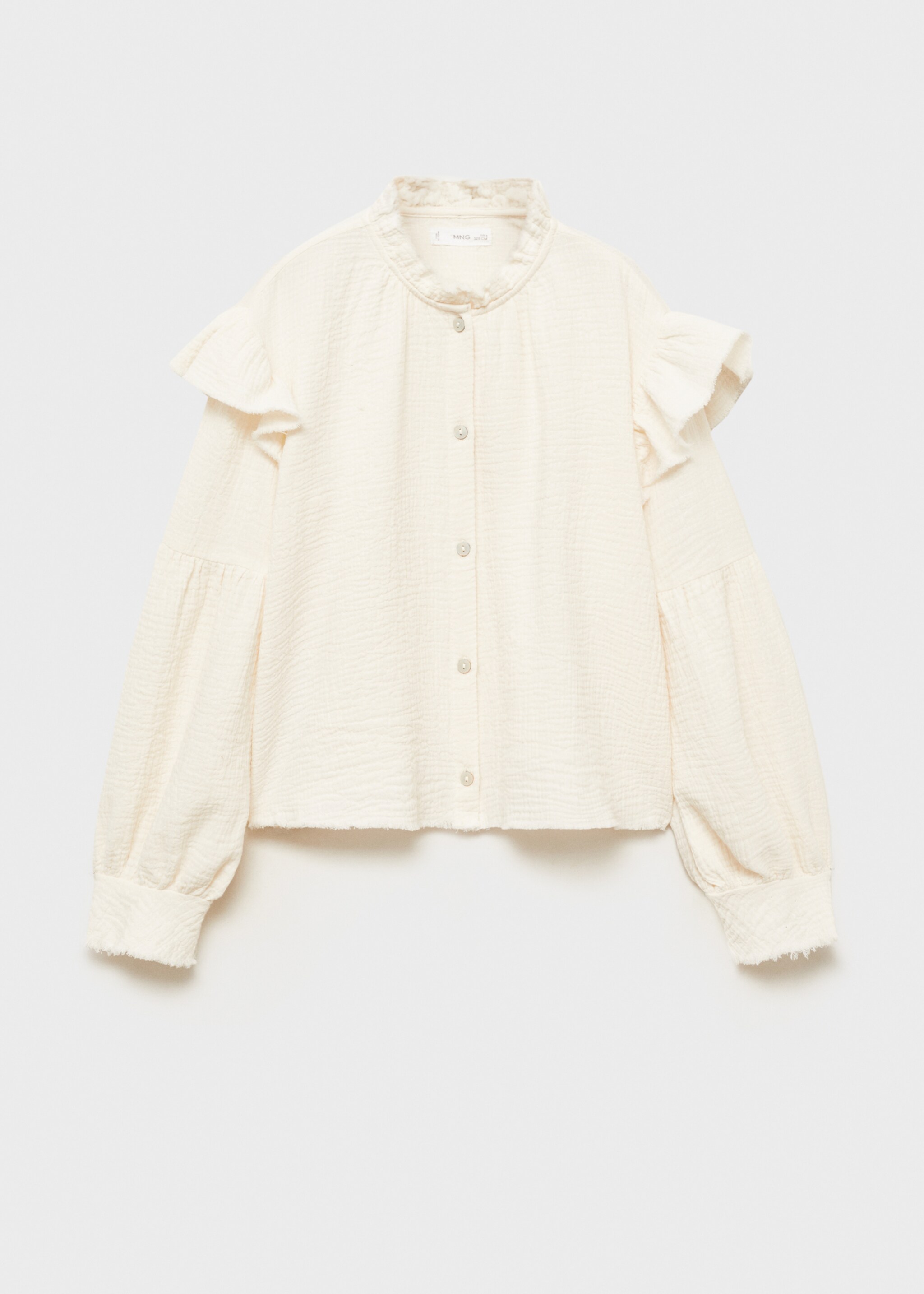 Blusa romántica bambula - Artículo sin modelo, Crudo. Ref: 87060650-00.