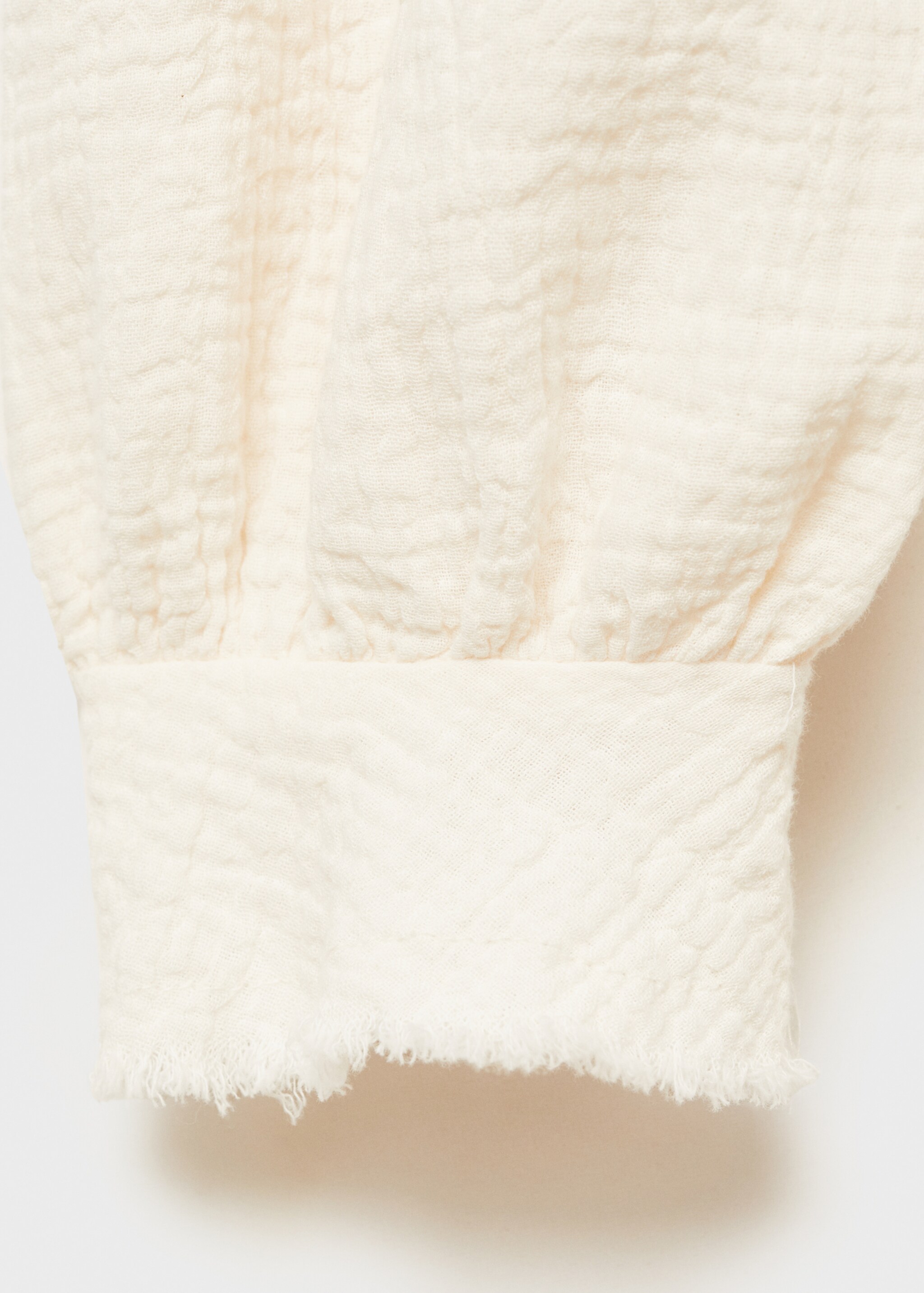 Blusa romántica bambula - Detalle del artículo 0, Crudo. Ref: 87060650-00.